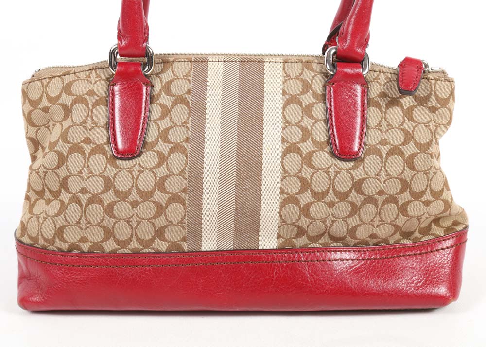 Coach Legacy Signature Stripe Mini Rory Bag