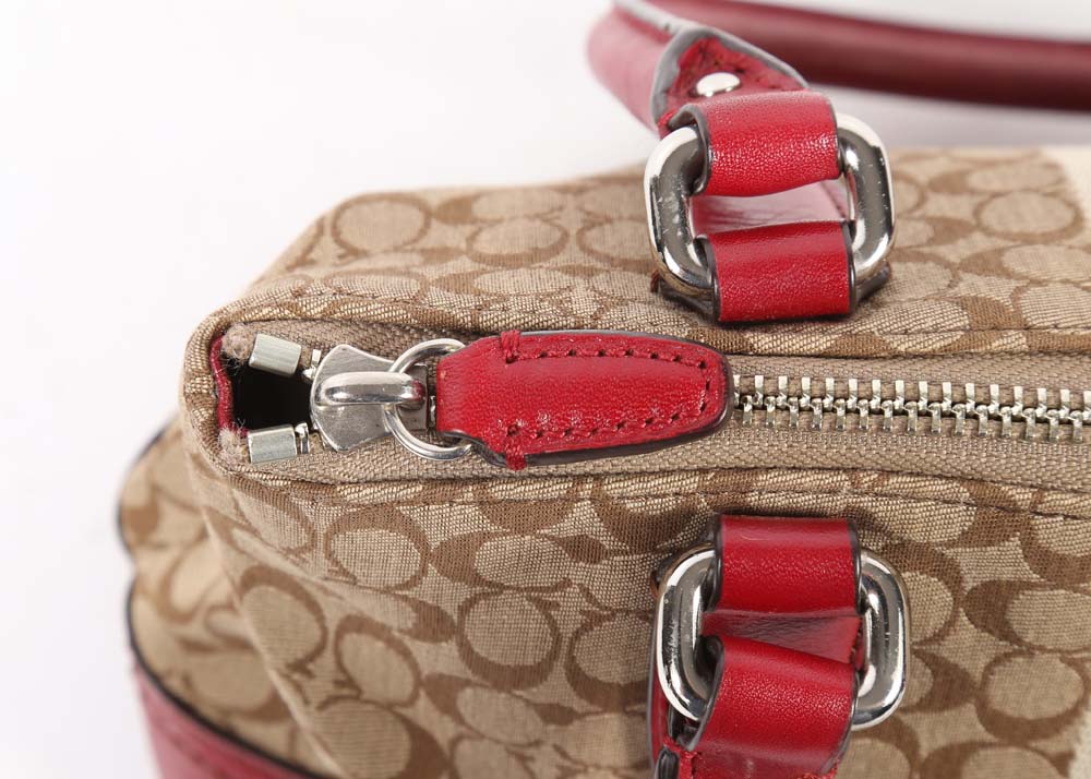 Coach Legacy Signature Stripe Mini Rory Bag