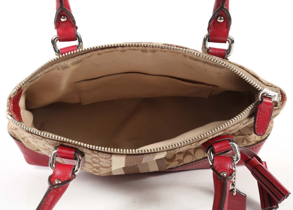 Coach Legacy Signature Stripe Mini Rory Bag