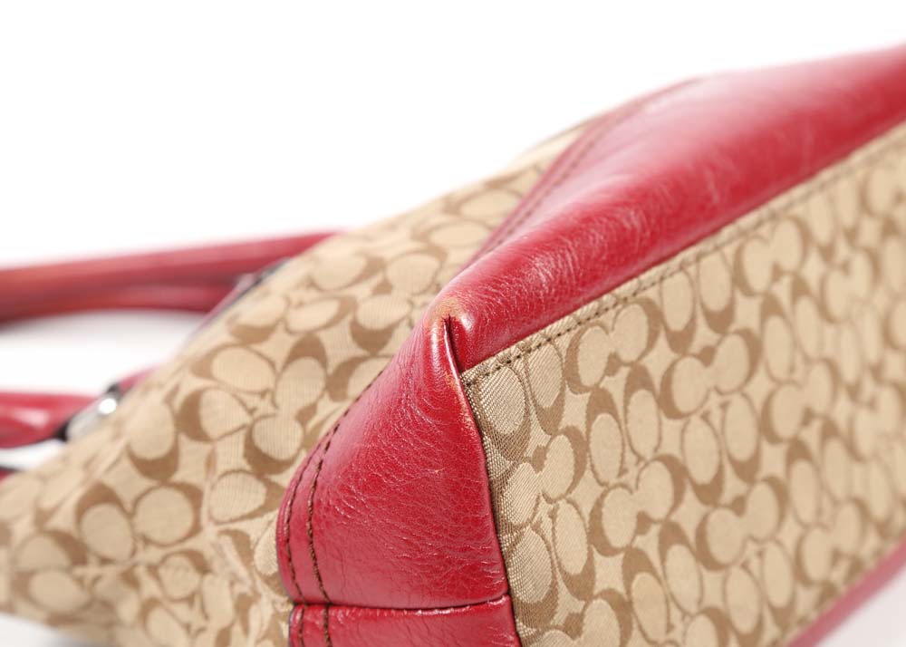 Coach Legacy Signature Stripe Mini Rory Bag