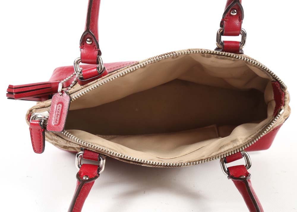 Coach Legacy Signature Stripe Mini Rory Bag