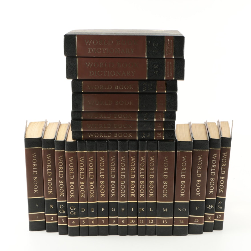"The World Book Encyclopedia" Complete Set and Two-Volume World Dictionary