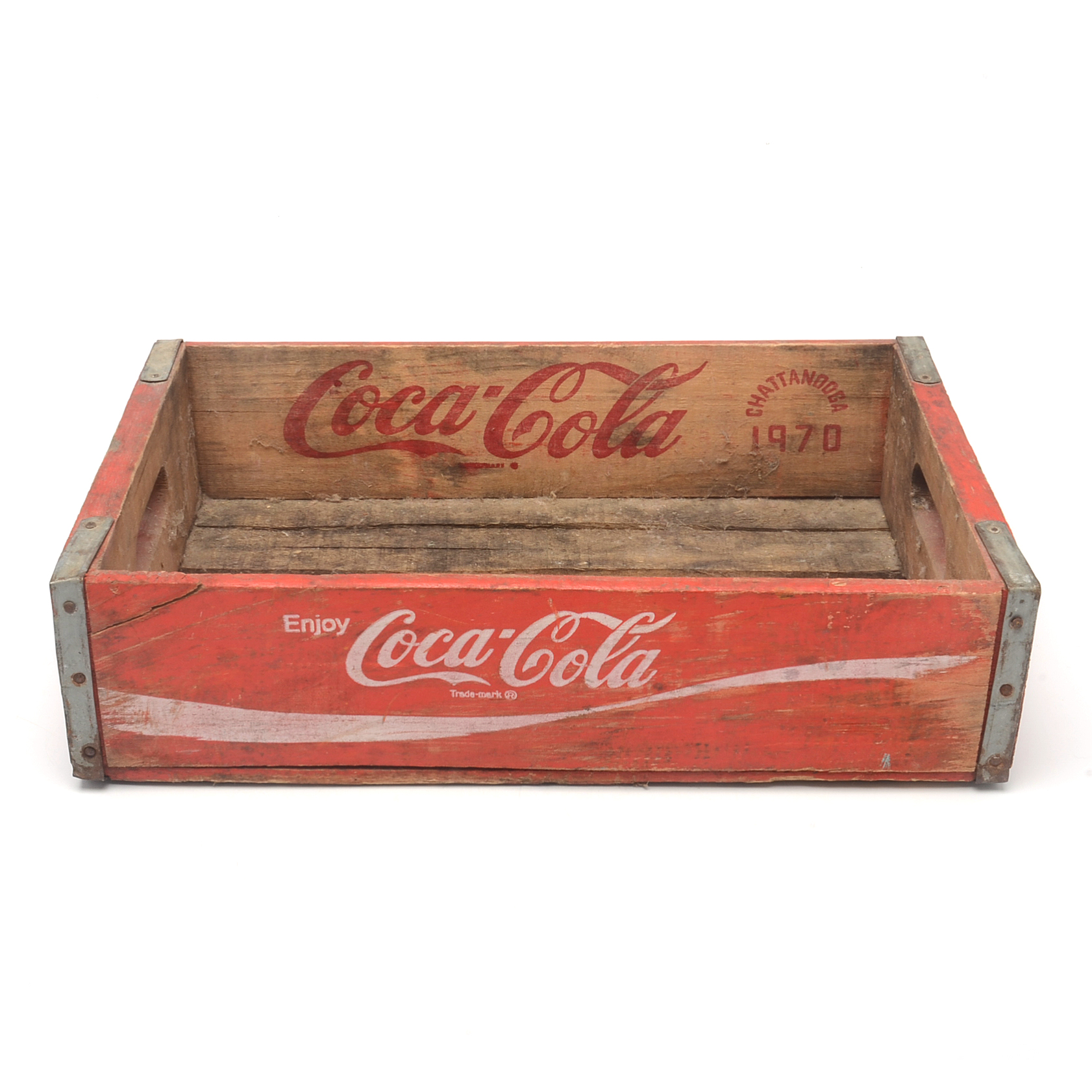 1970 "Enjoy Coca-Cola" Wood Carrying Crate