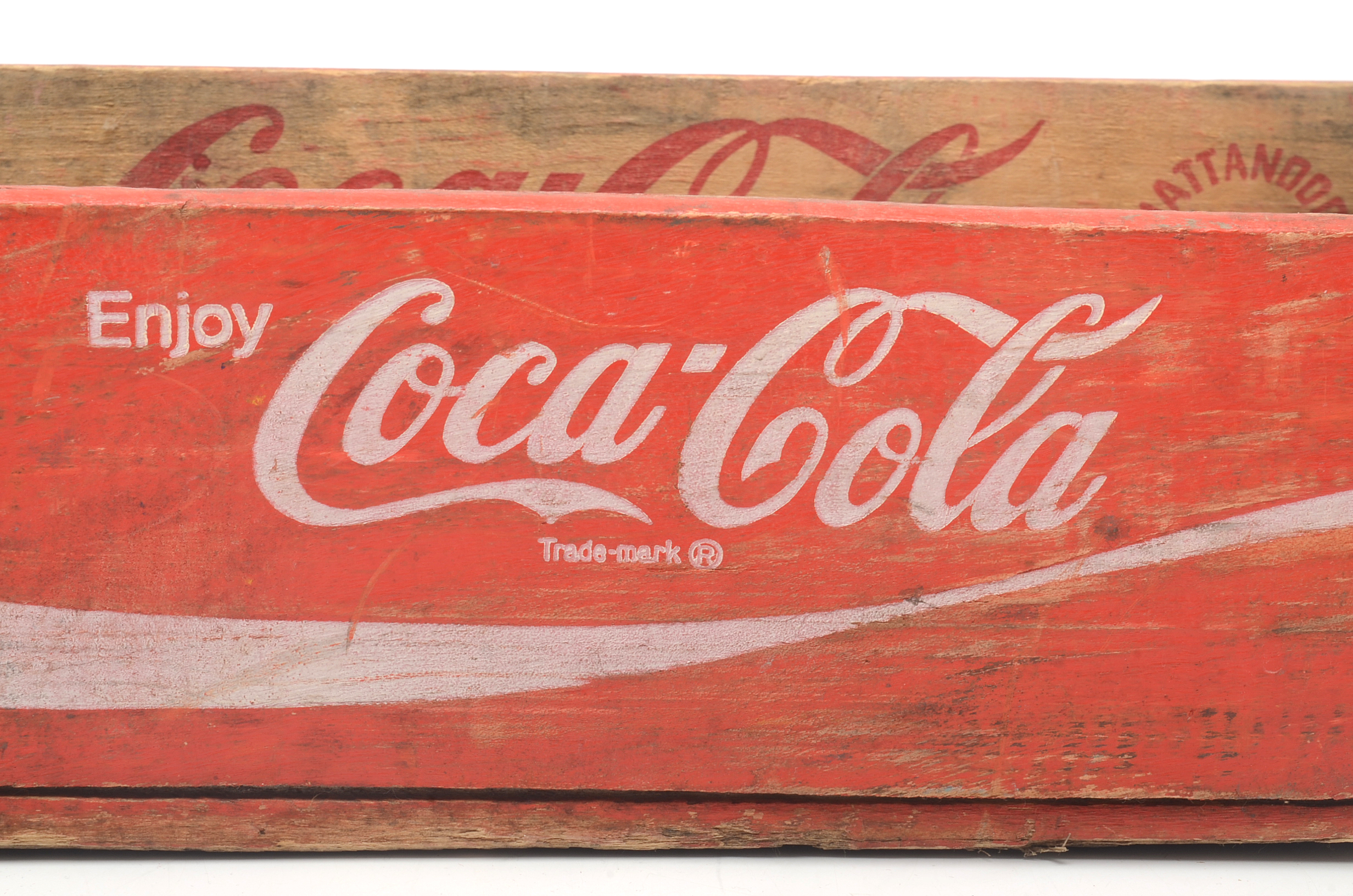 1970 "Enjoy Coca-Cola" Wood Carrying Crate