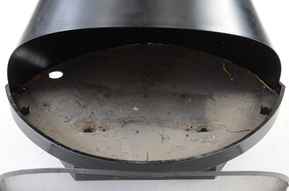 Modern Freestanding Fireplace with Electric Logs