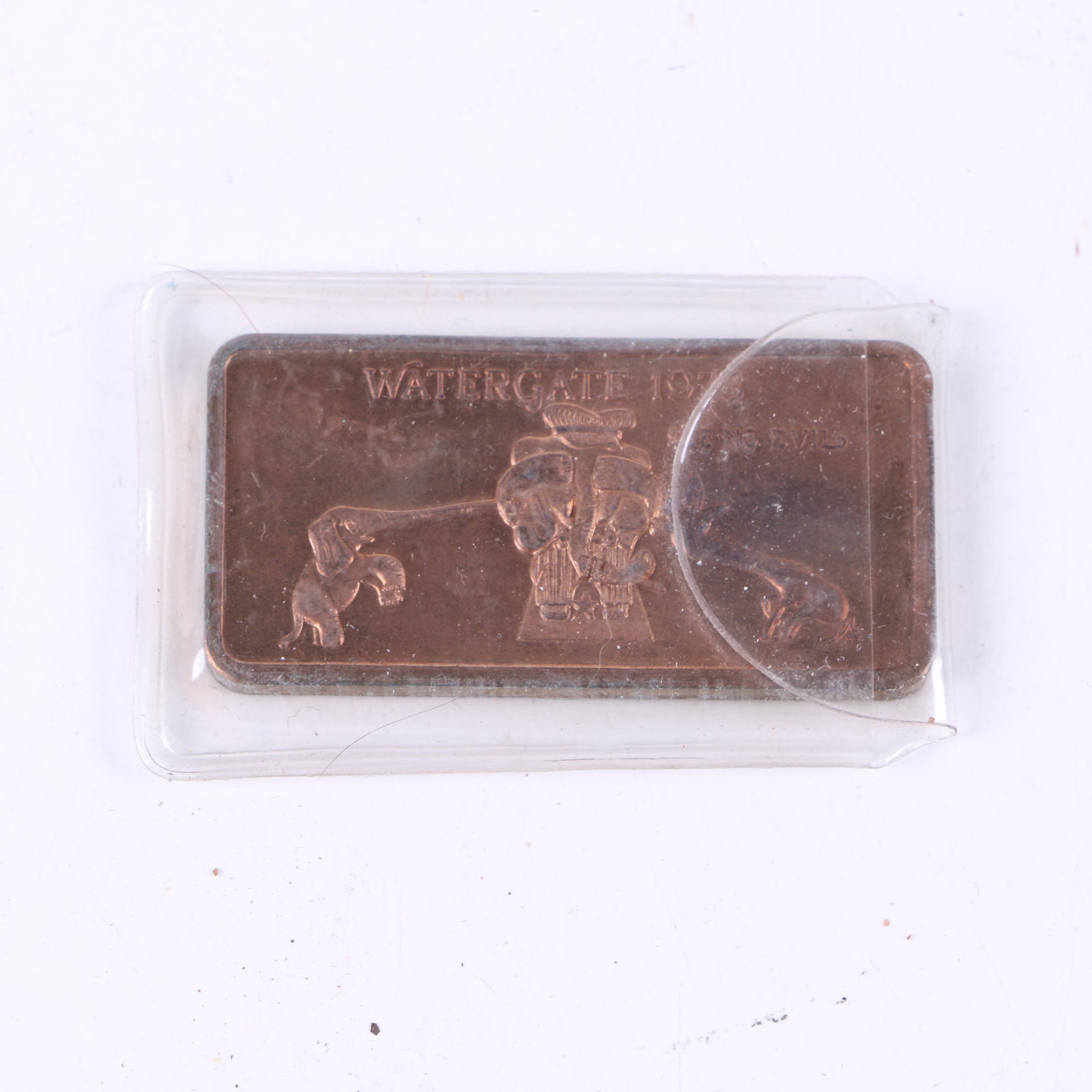 Watergate Themed Solid Bronze Bars