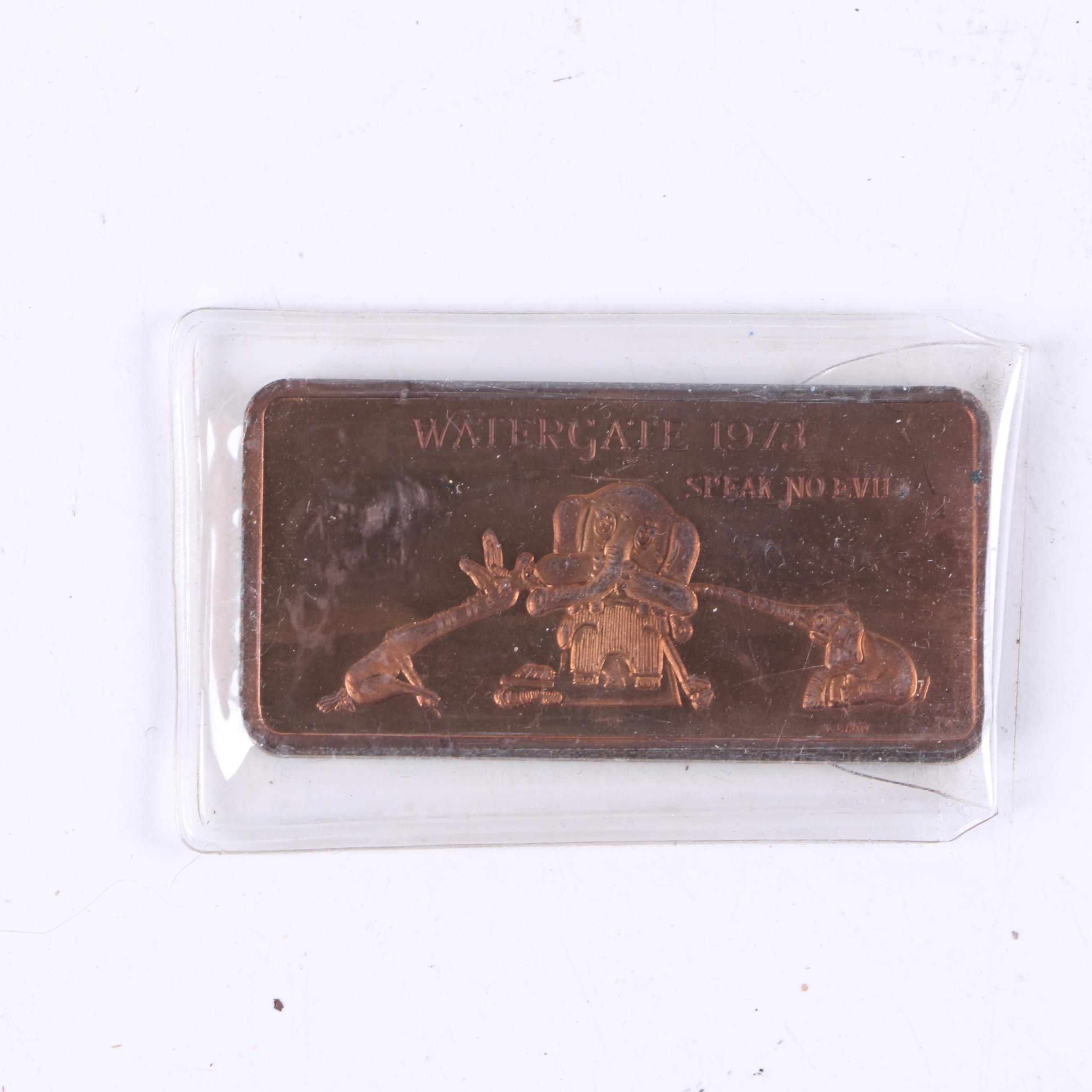 Watergate Themed Solid Bronze Bars