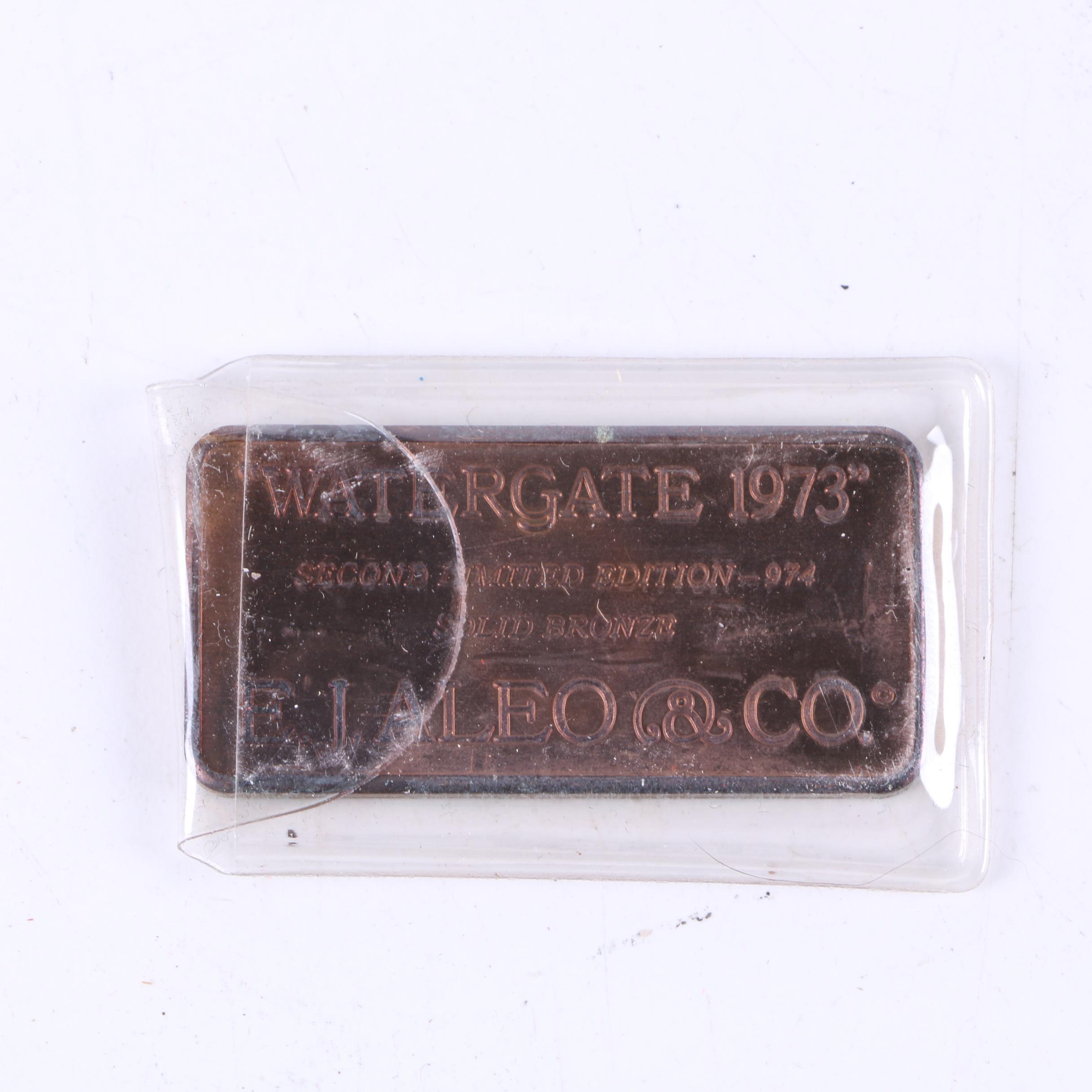 Watergate Themed Solid Bronze Bars