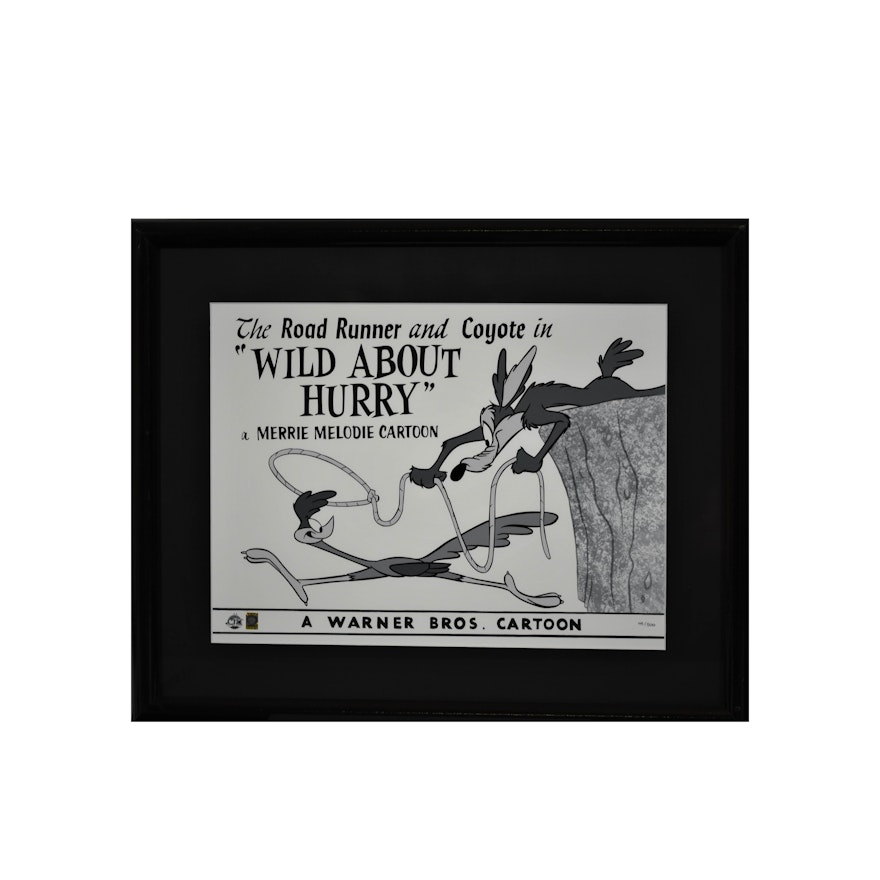 Warner Bros. L.E. Framed Giclee - Wild About Hurry