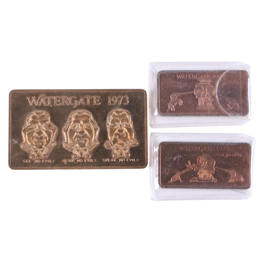 Watergate Themed Solid Bronze Bars