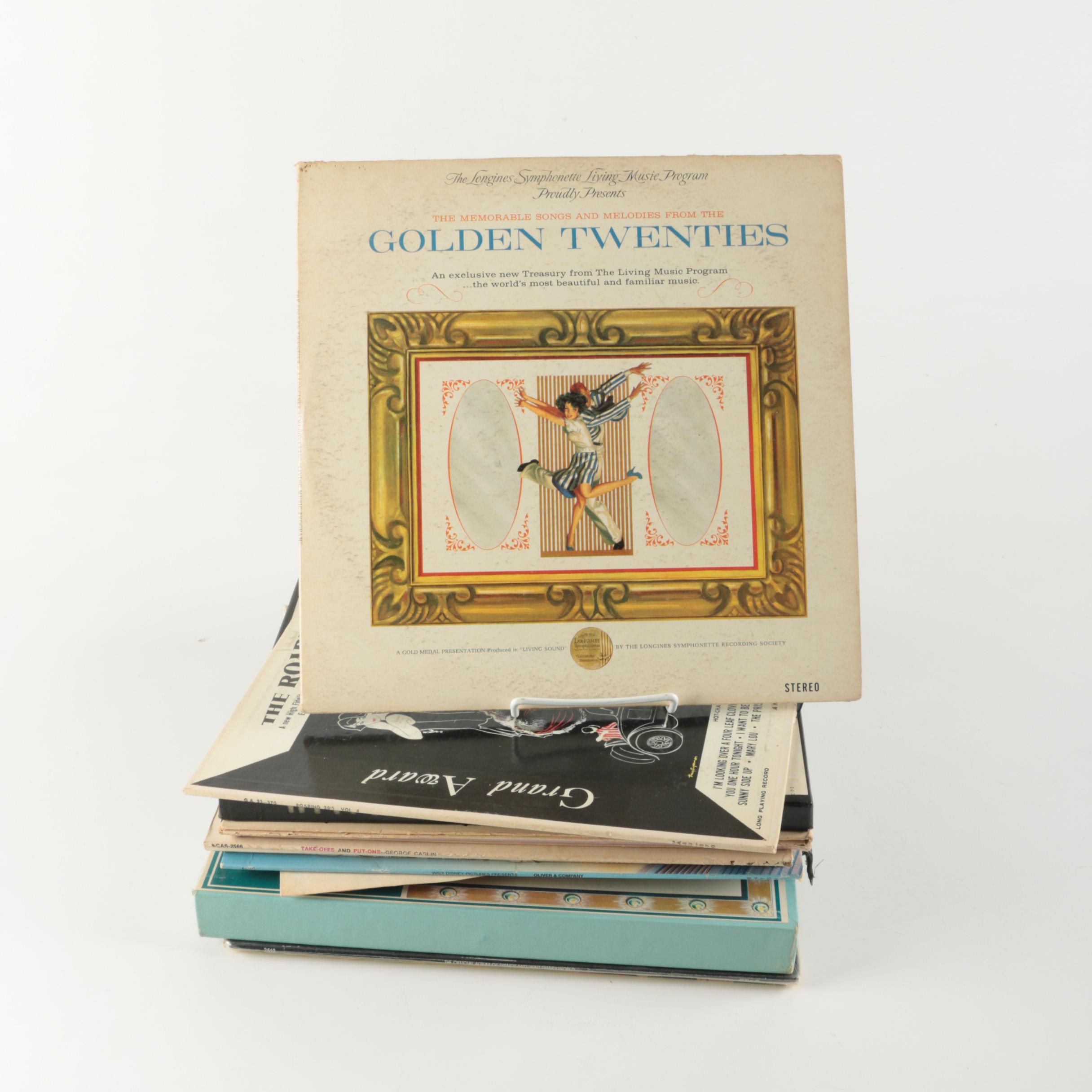 Eclectic Assortment of Disney, Comedy, And 1920s and '30s Hit LPs