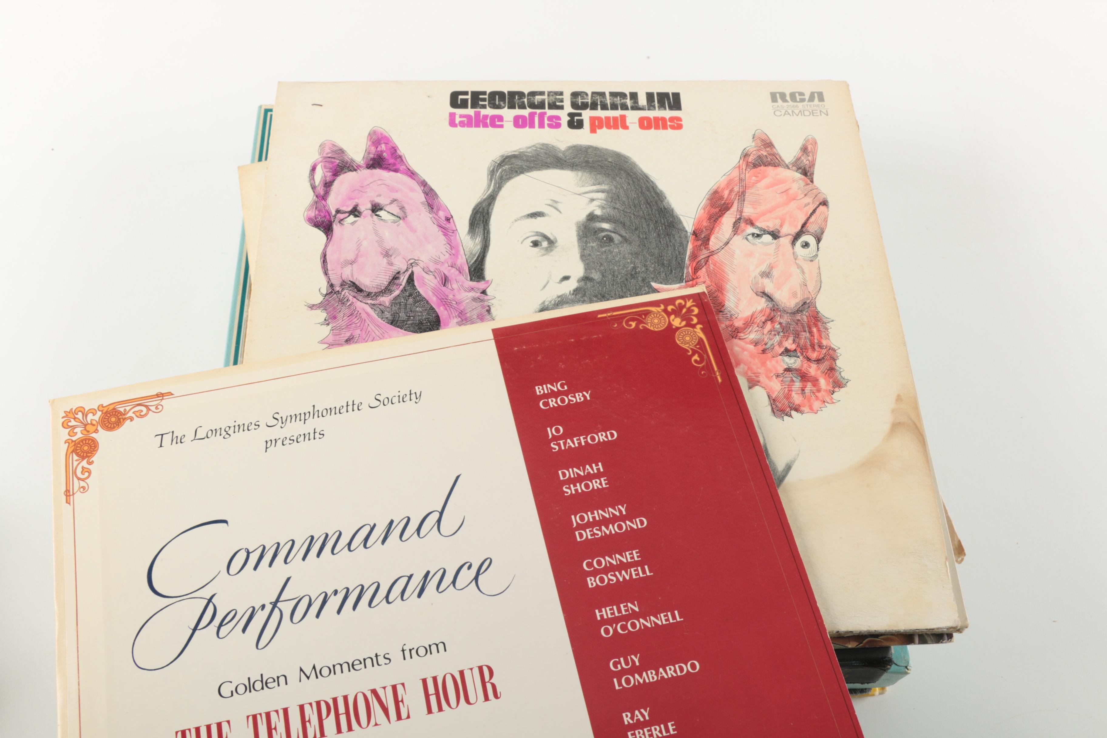Eclectic Assortment of Disney, Comedy, And 1920s and '30s Hit LPs