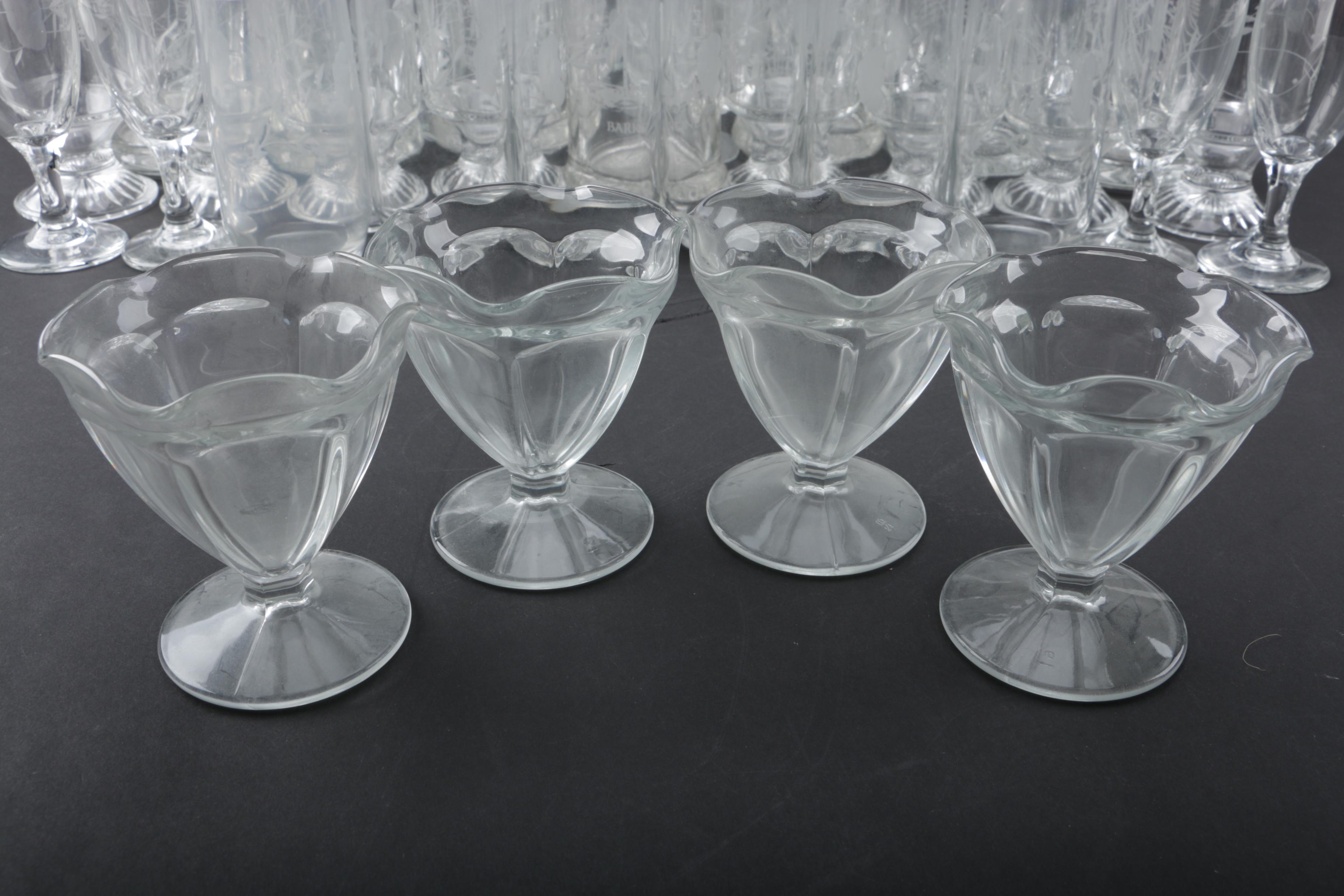 Assorted Glassware Including Princess House