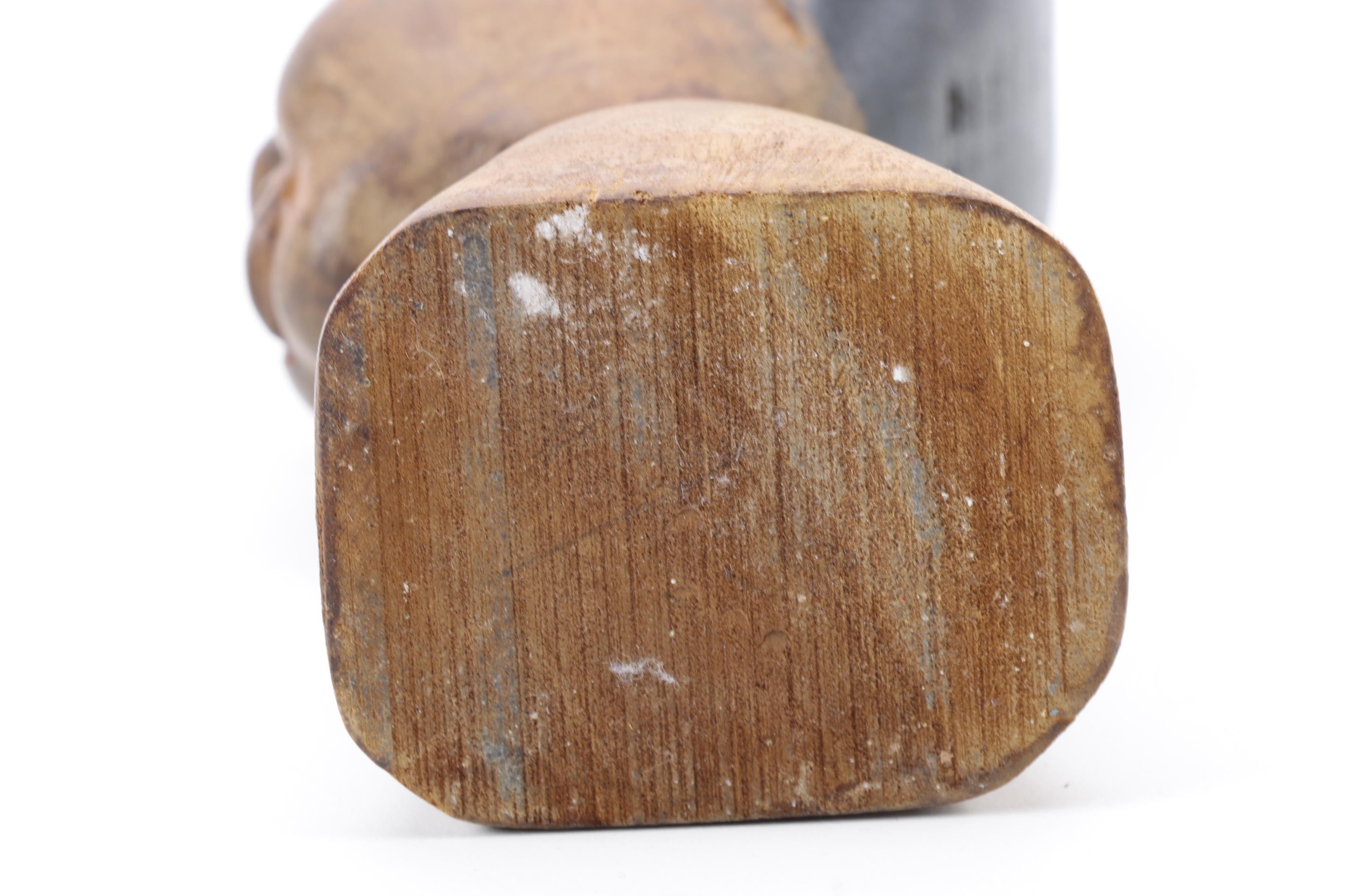 Pair of  Primitive Style Carved Heads of Women