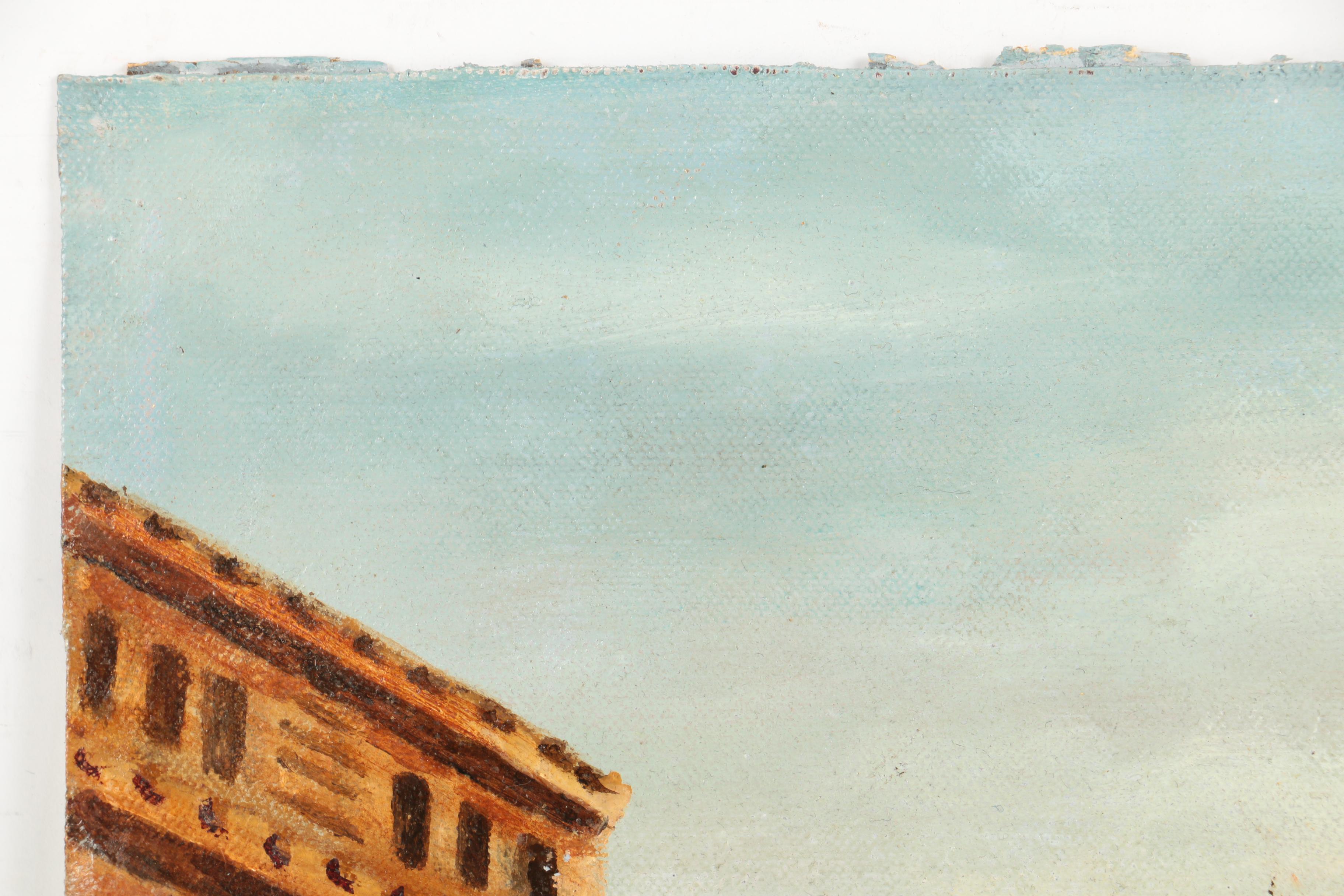 Anthony Elacion 2003 Oil Painting on Canvas of St. Petersburg Cityscape