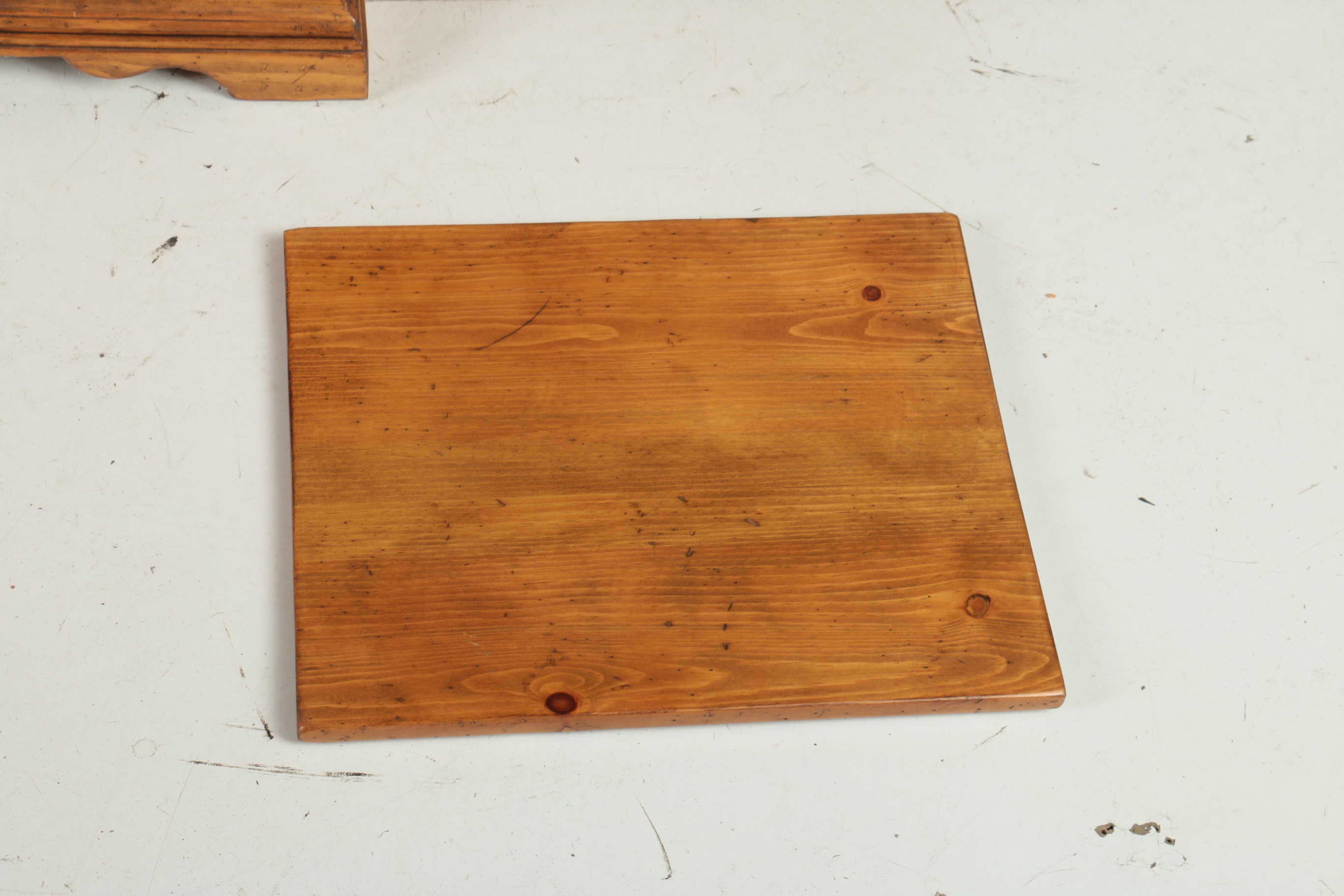 Large Pine Breakfront Media Cabinet