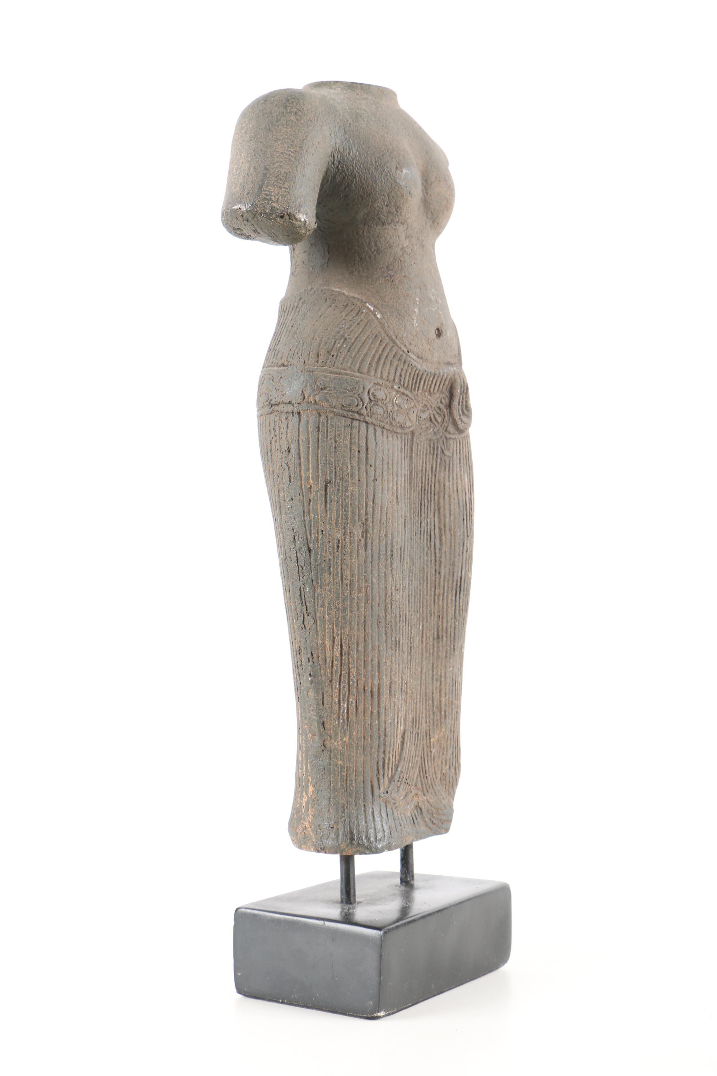 Angkor Style Reproduction Sculpture of a Female Figure