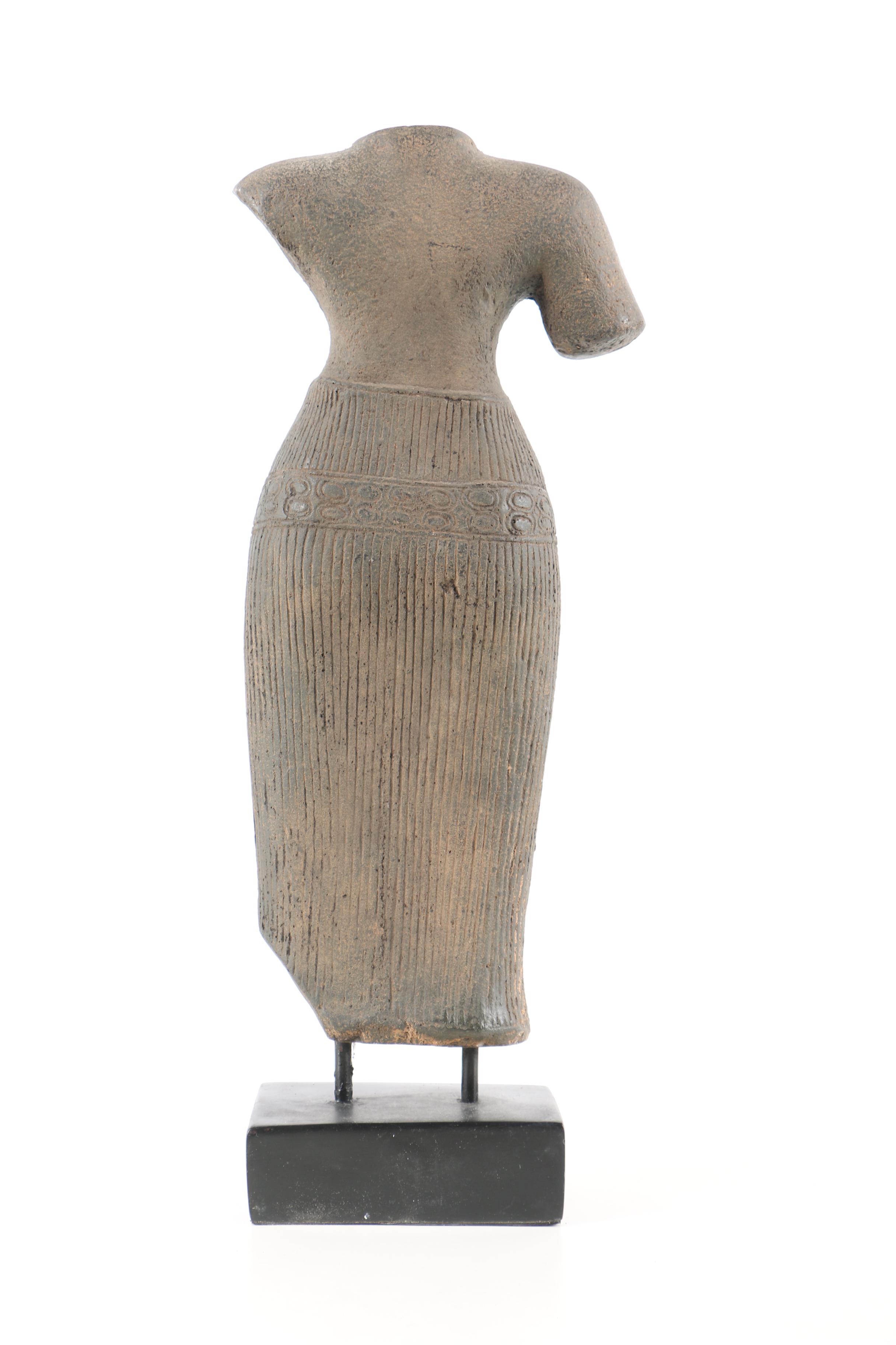 Angkor Style Reproduction Sculpture of a Female Figure