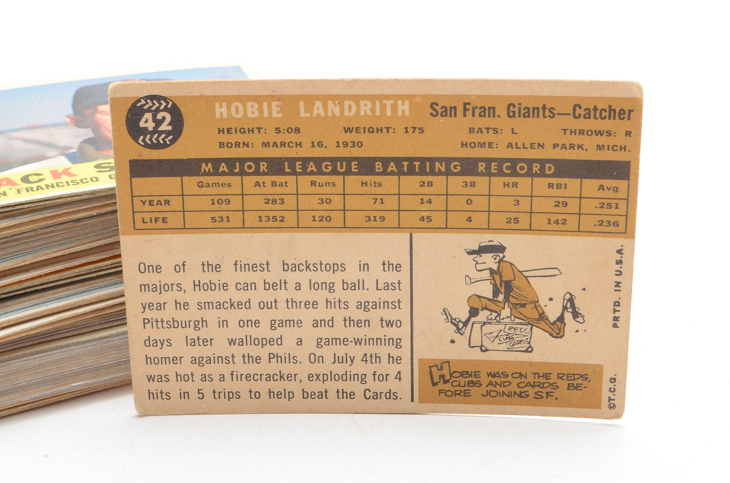 Seventy-Six 1960 Topps Baseball Cards