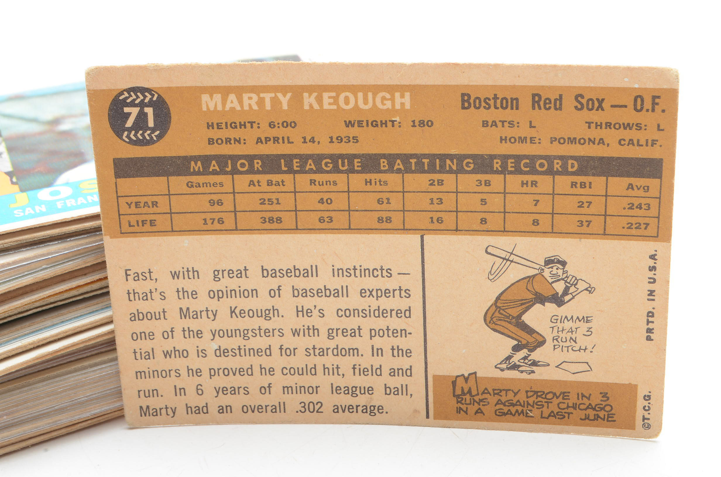 Seventy-Six 1960 Topps Baseball Cards