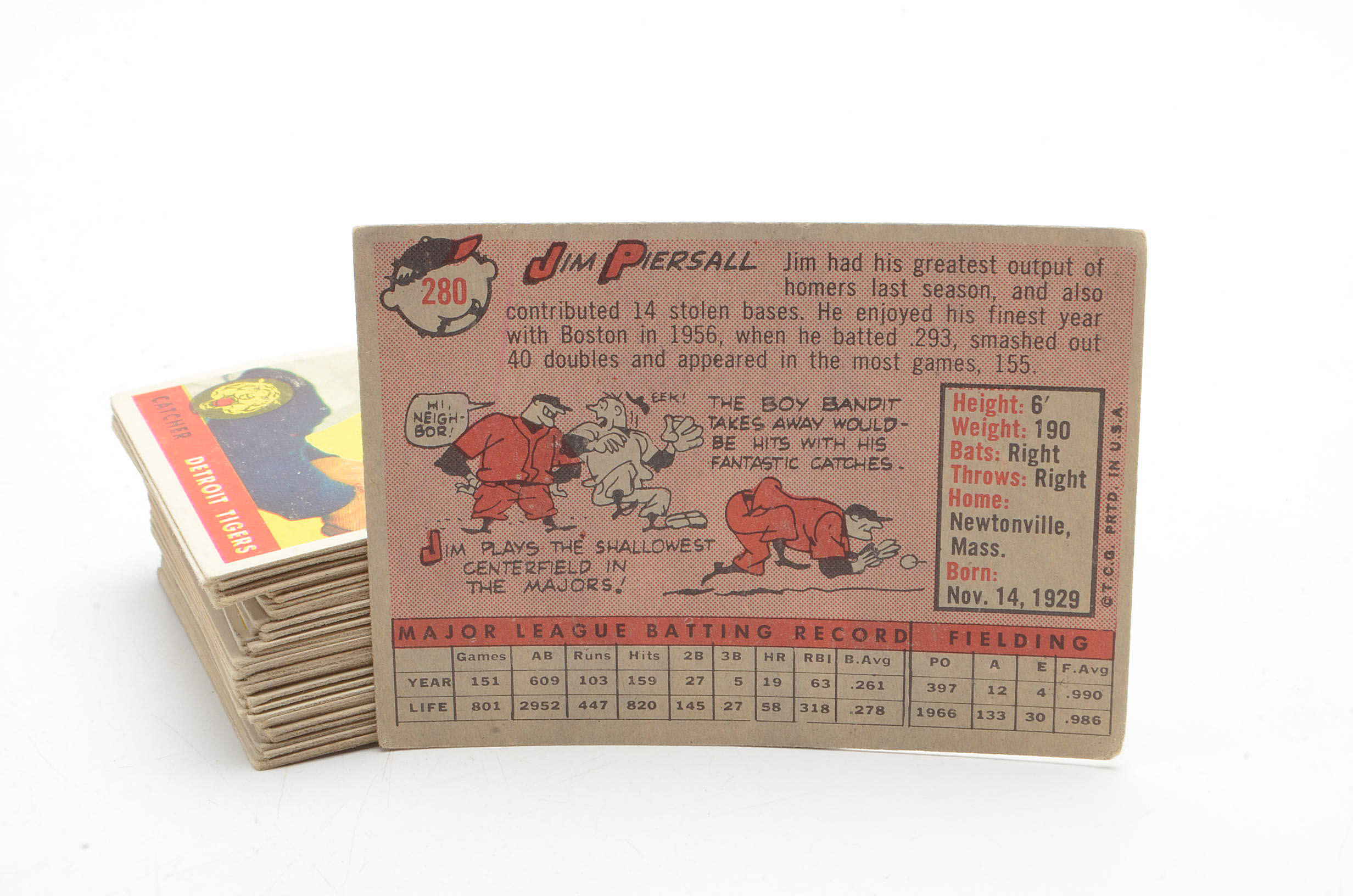 Fifty 1958 Topps Baseball Cards