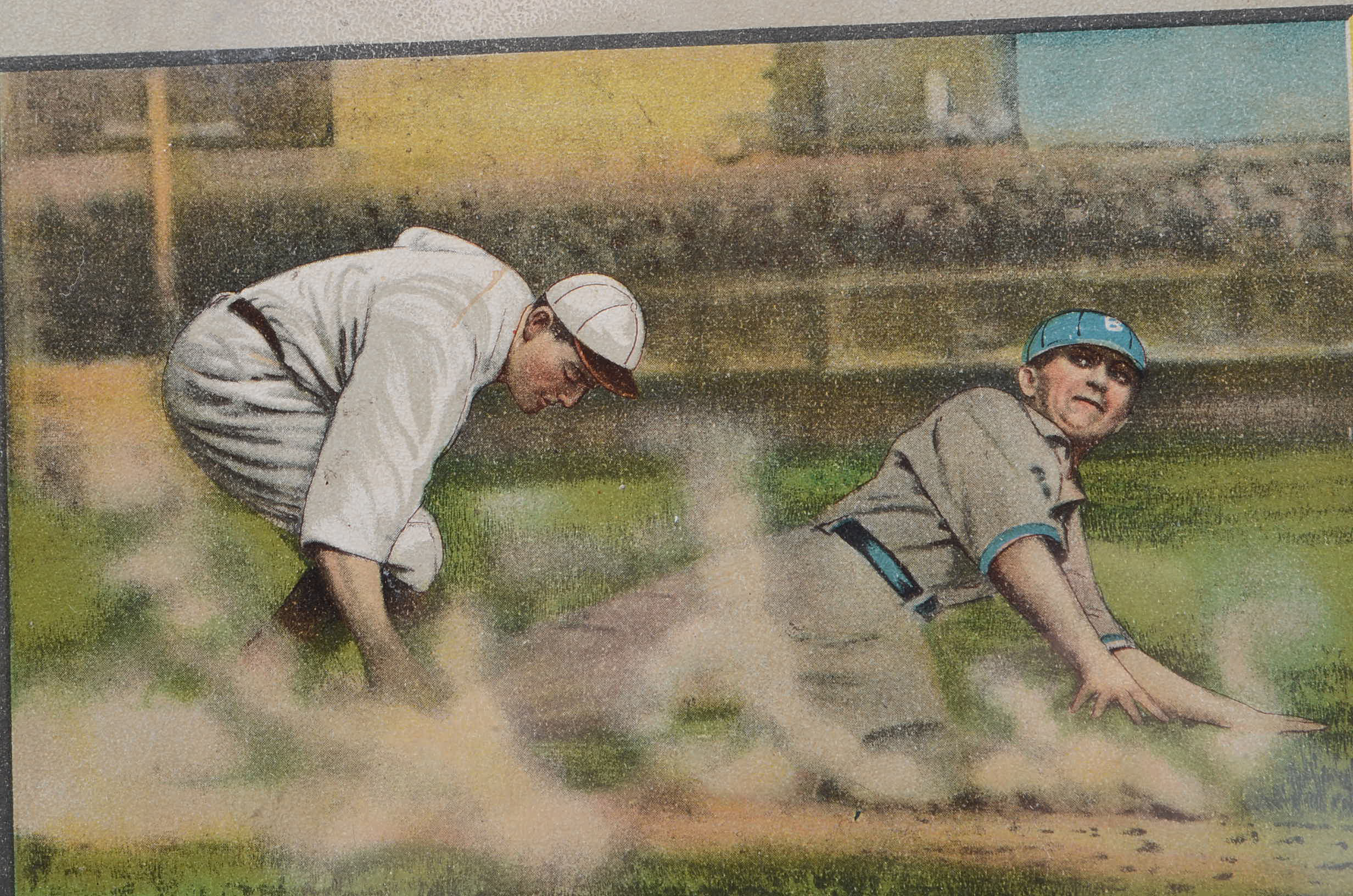 1911 Turkey Red "Out At Third" Cabinet Baseball Card
