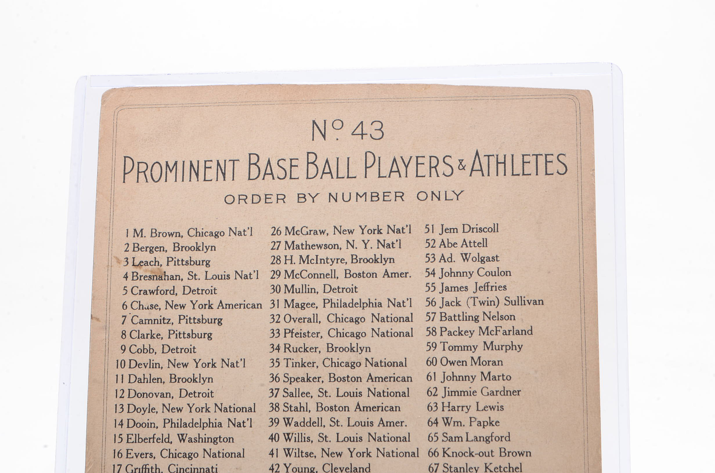 1911 Turkey Red "Out At Third" Cabinet Baseball Card