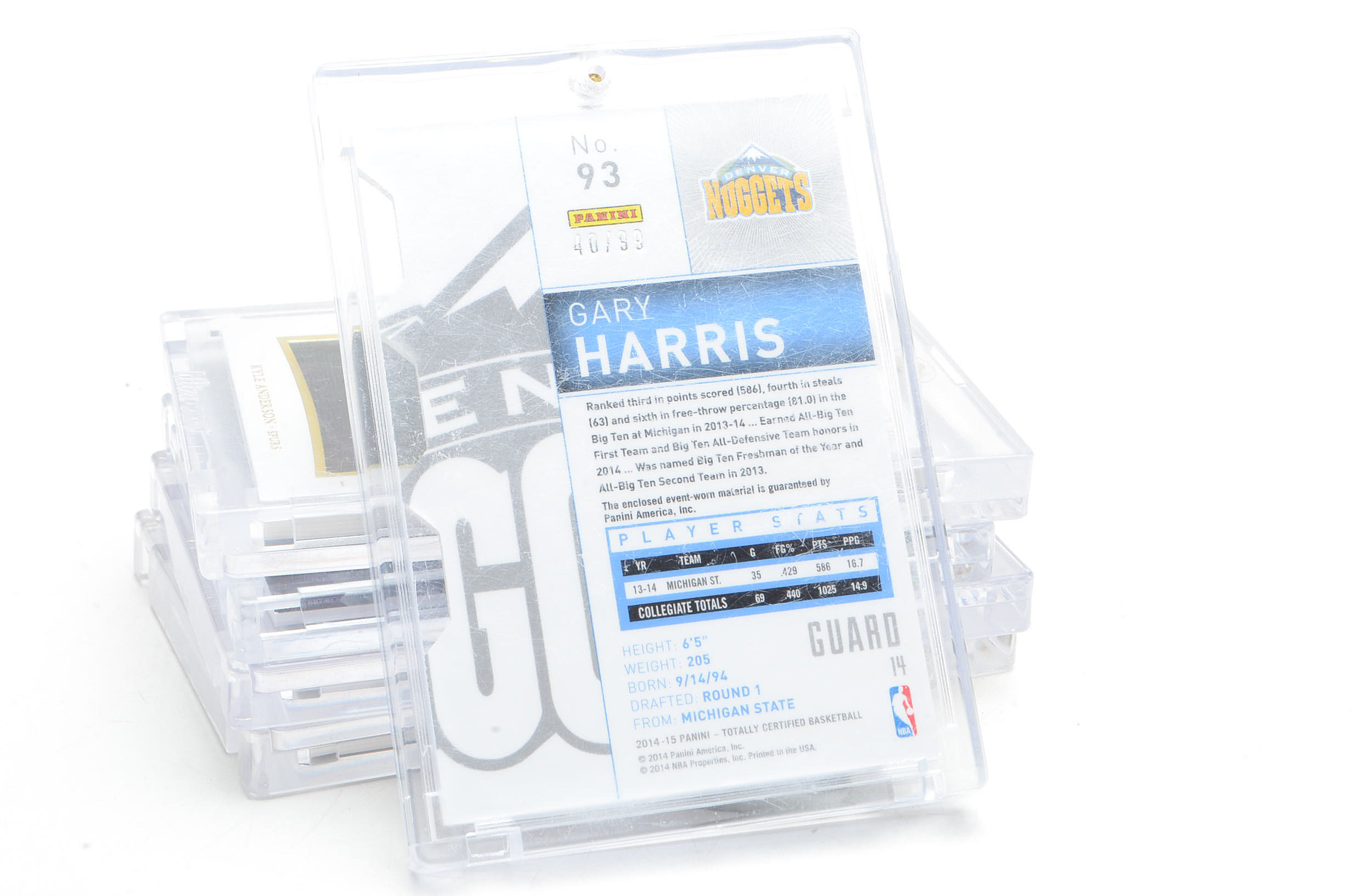 Ten Panini Relic Jersey NBA Basketball Cards