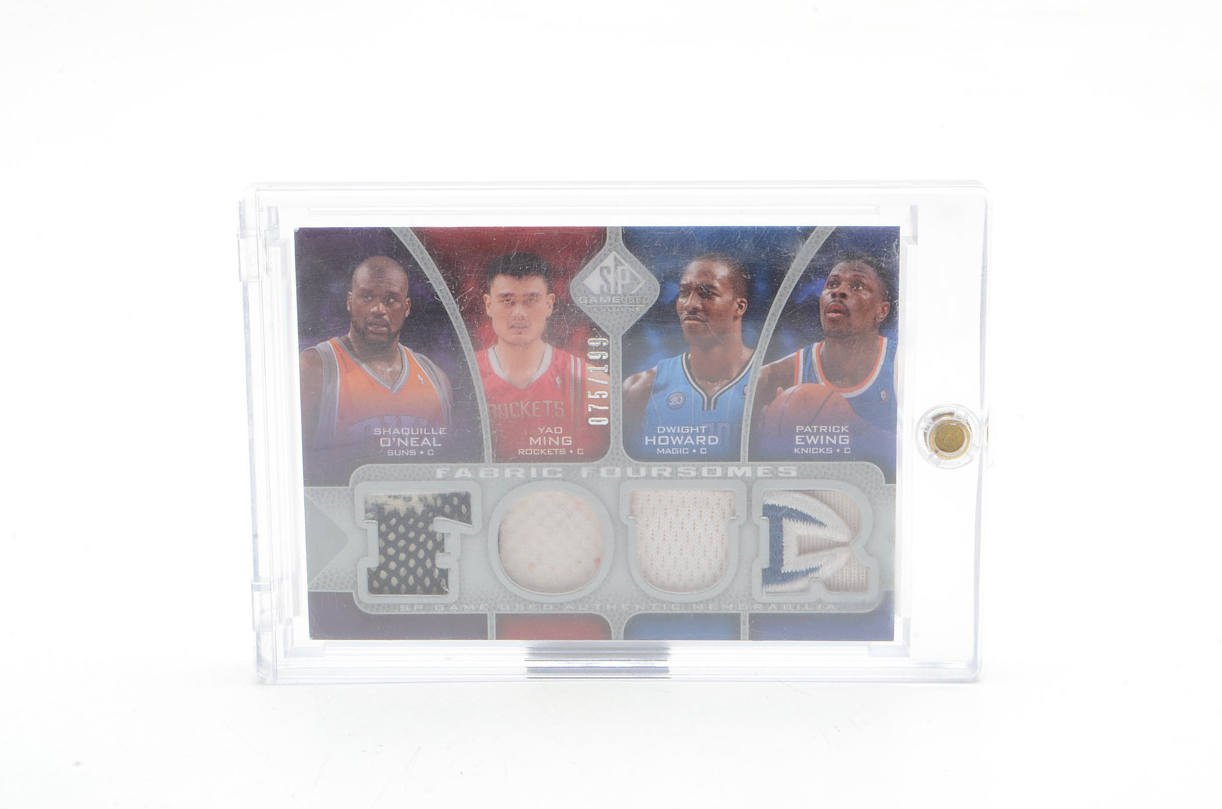 Two Upper Deck and Panini NBA Stars Relic Jersey Cards