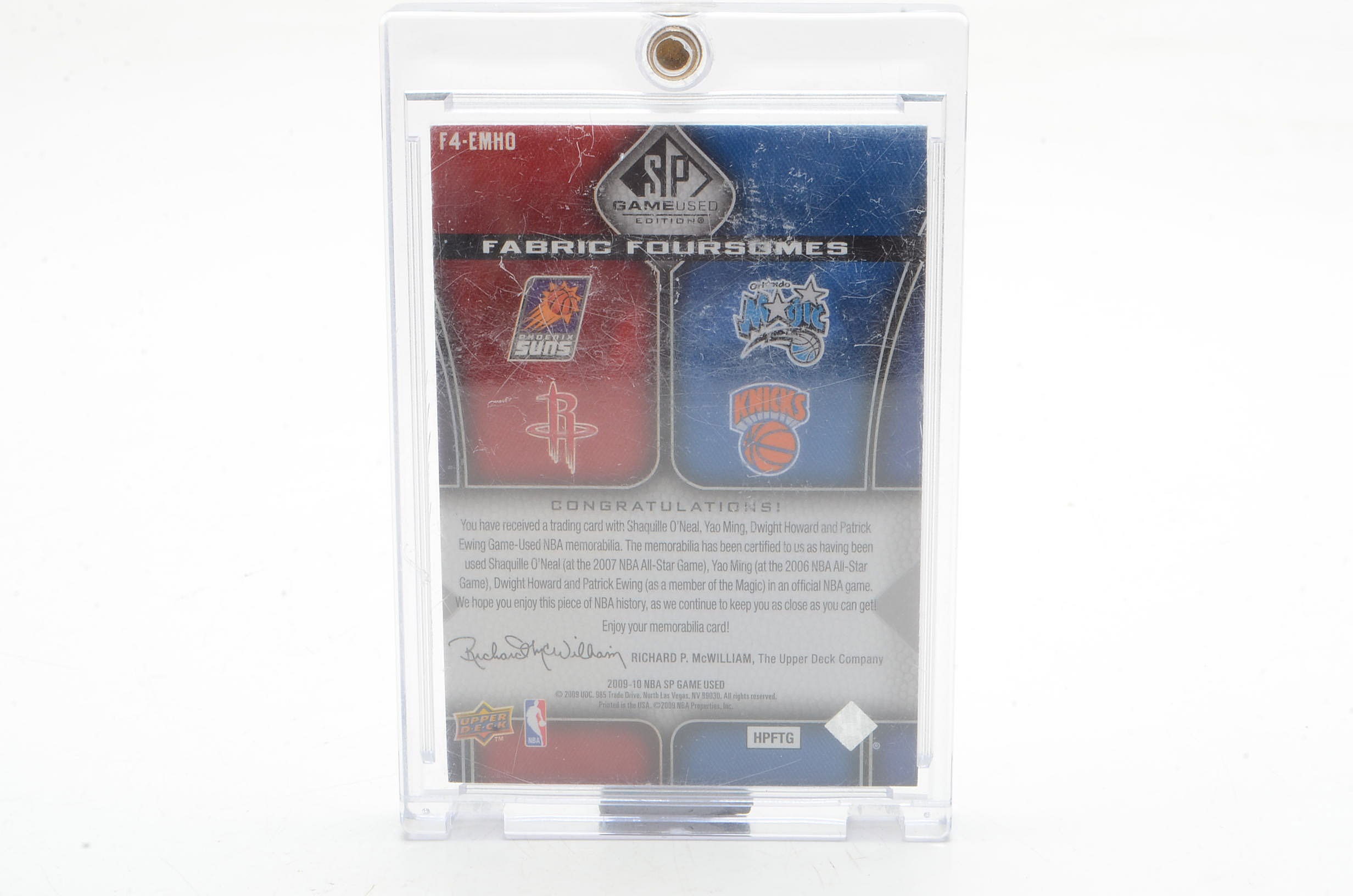 Two Upper Deck and Panini NBA Stars Relic Jersey Cards