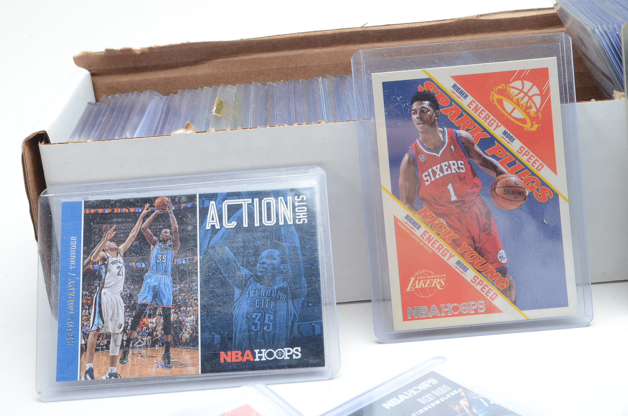 One Hundred Assorted NBA Stars, Inserts, and Serial Numbered Cards