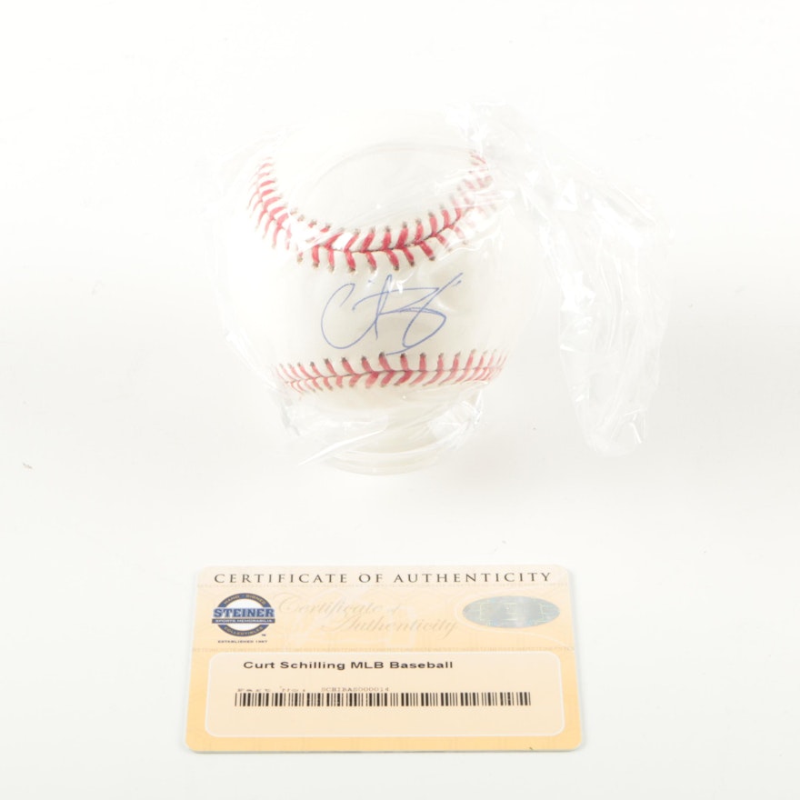 Curt Schilling Autographed Baseball - Steiner COA