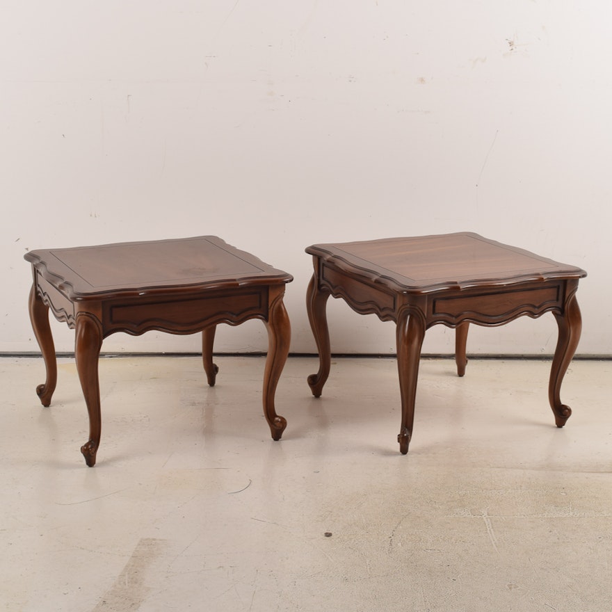 Pair of Queen Anne Cherry Side Tables