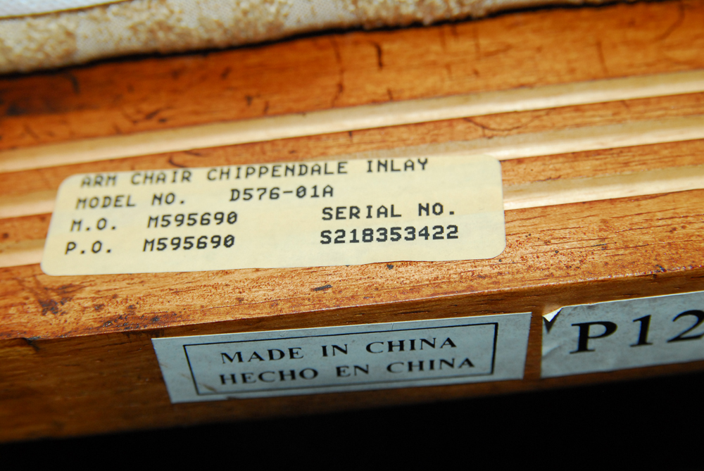 Chippendale Style Armchair