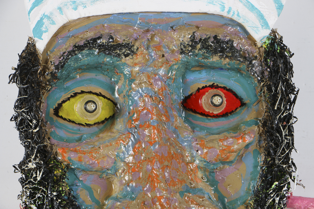 Frank Kowing Mixed Media Wall Sculpture "Obama Got Osama"