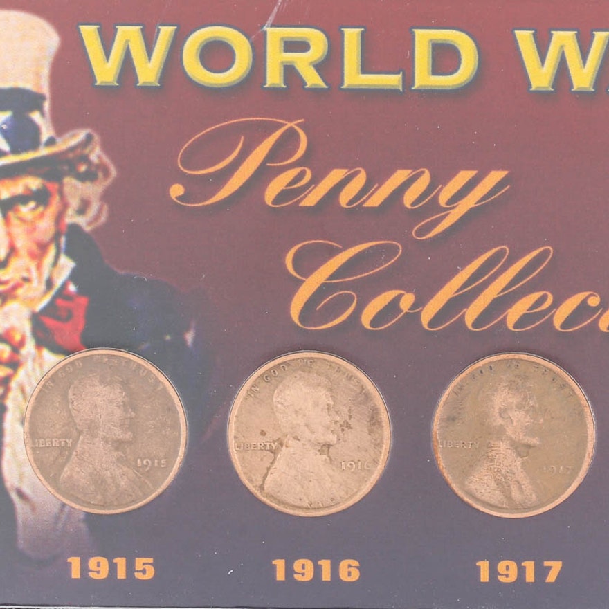 World War I Lincoln Wheat Cents Collection