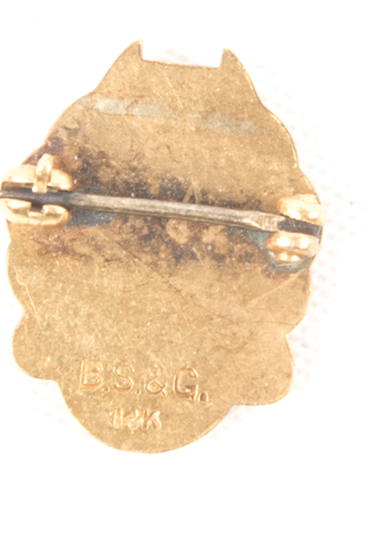 14K Yellow Gold National Service Pin