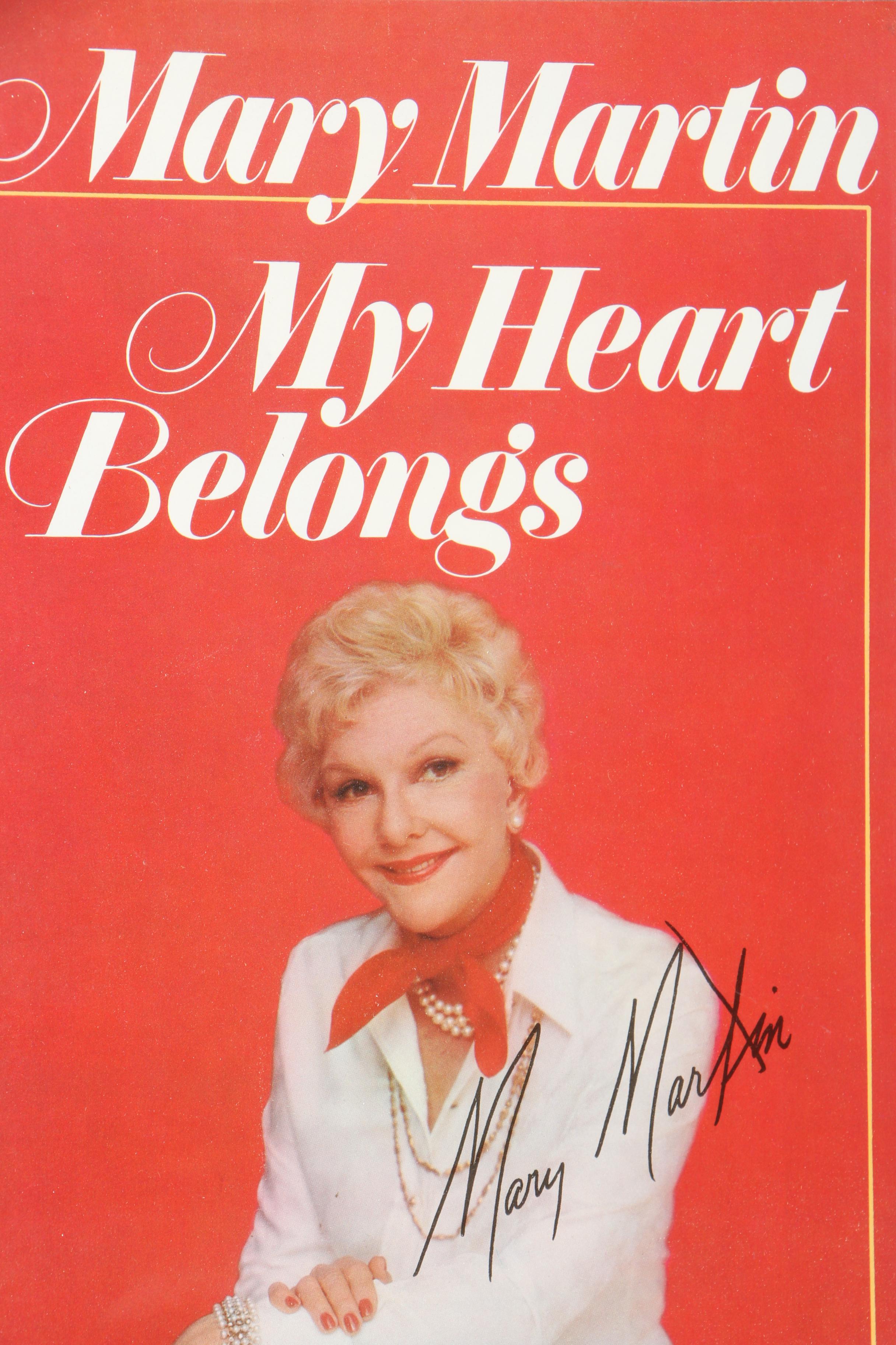 Book Cover Autographed by Mary Martin