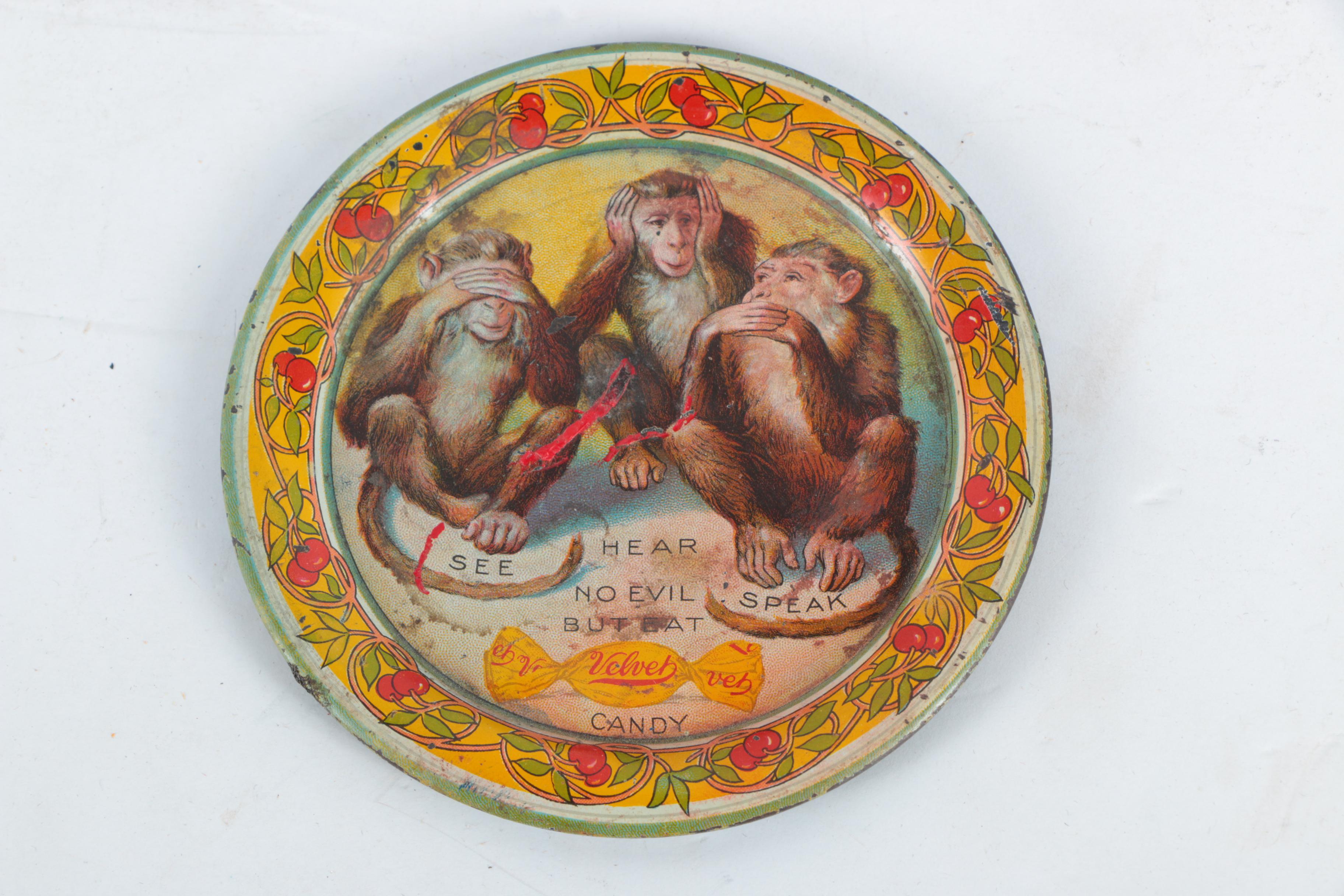 Vintage "Three Wise Monkeys" Motif Objects and Ephemera