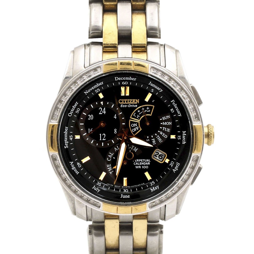 Citizen Eco-Drive Perpetual Calendar Diamond Wristwatch