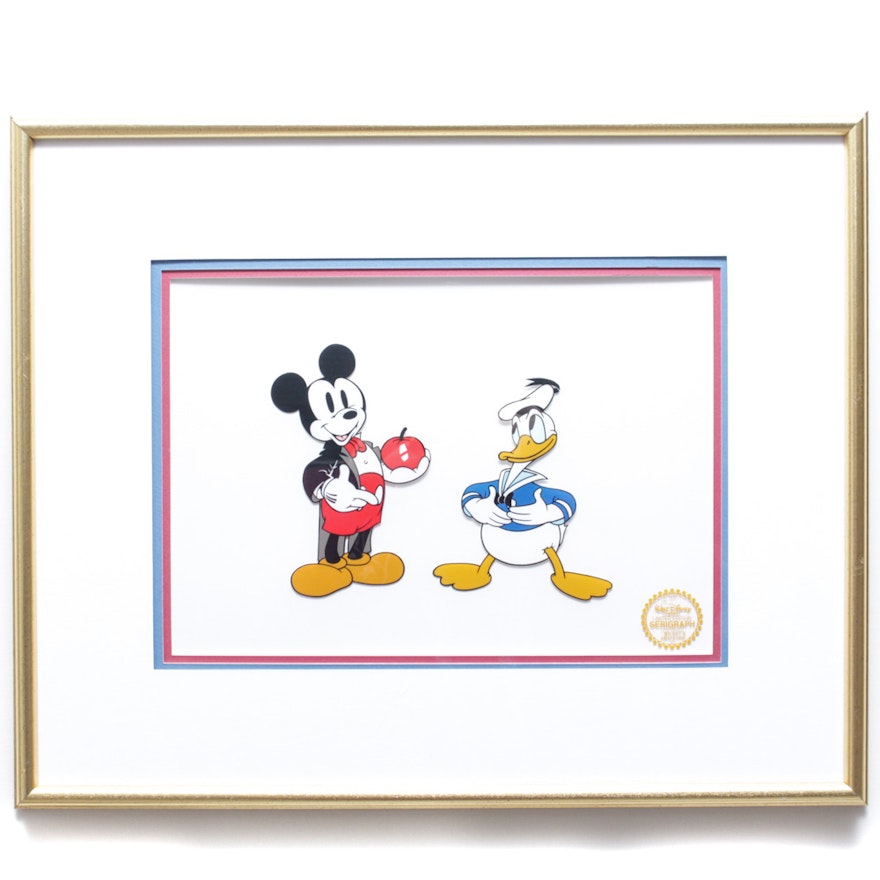 Limited Edition Disney Serigraph Cel from "Mickey's Amateurs"