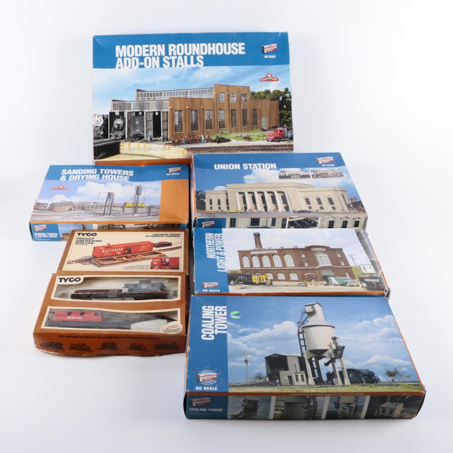 Walthers "Cornerstone Series" Models and Tyco Train Cars