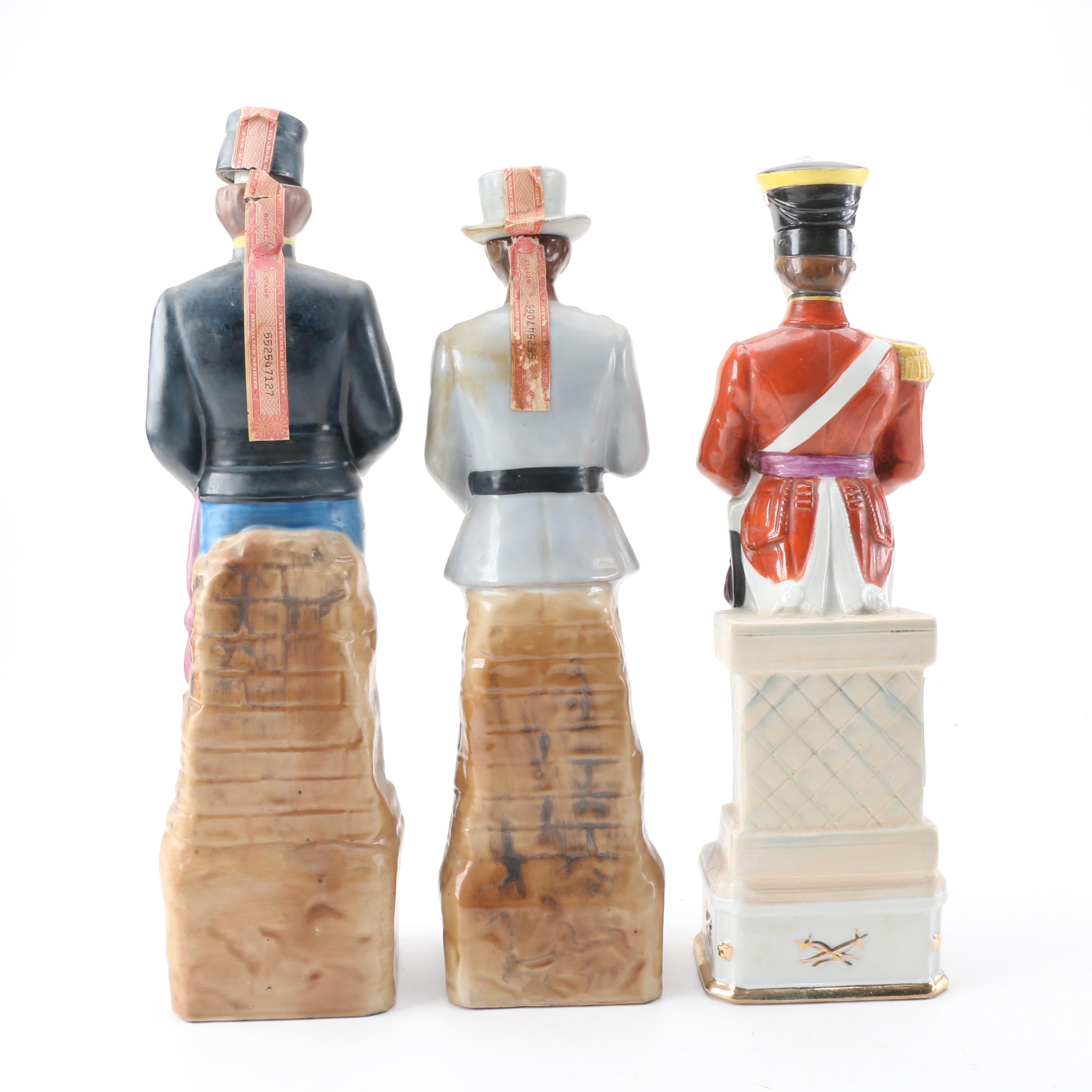 Vintage Military Liquor Decanters from Kentucky Gentleman and McCormick