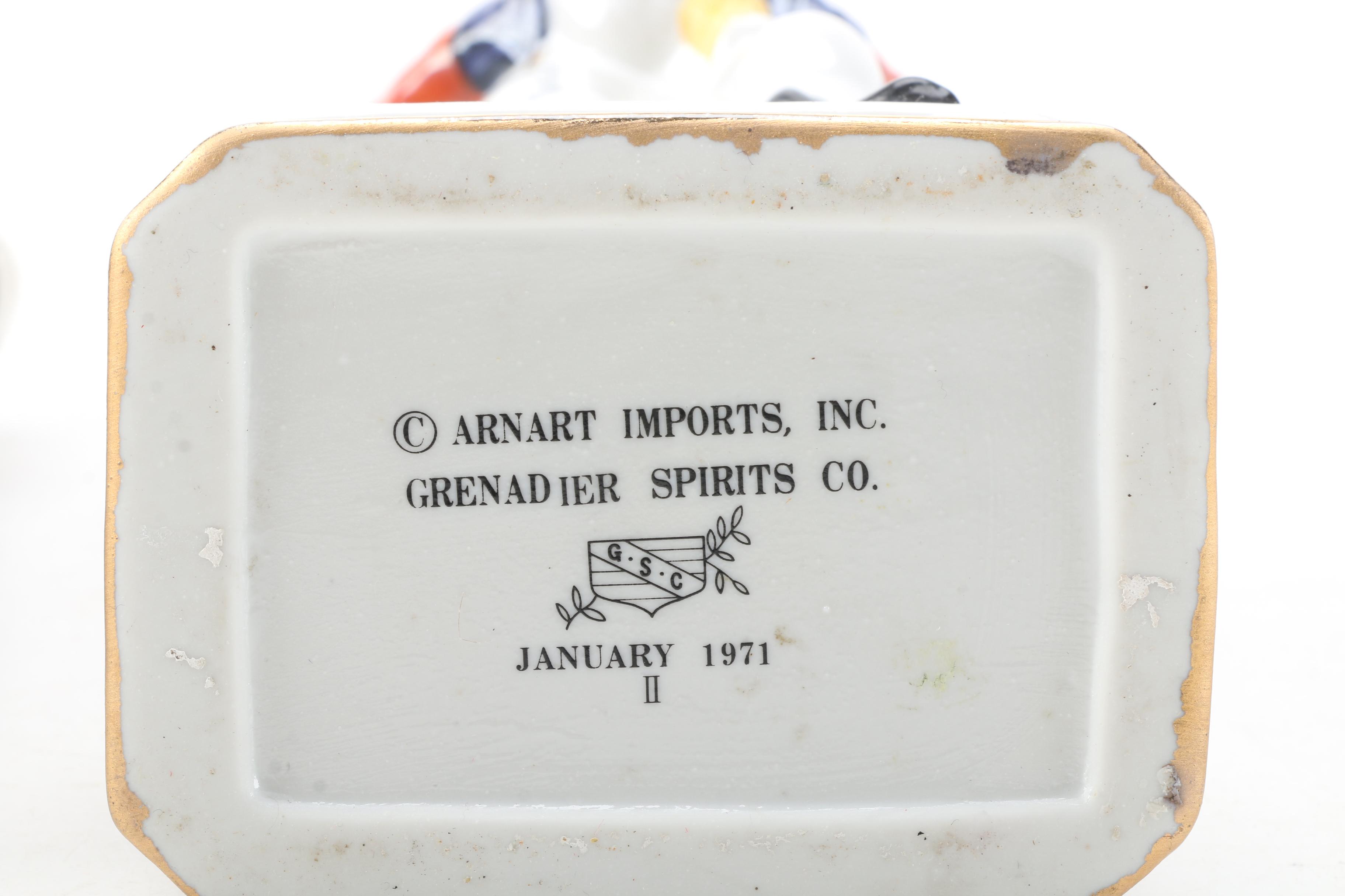 Vintage Military Liquor Decanters from Kentucky Gentleman and McCormick