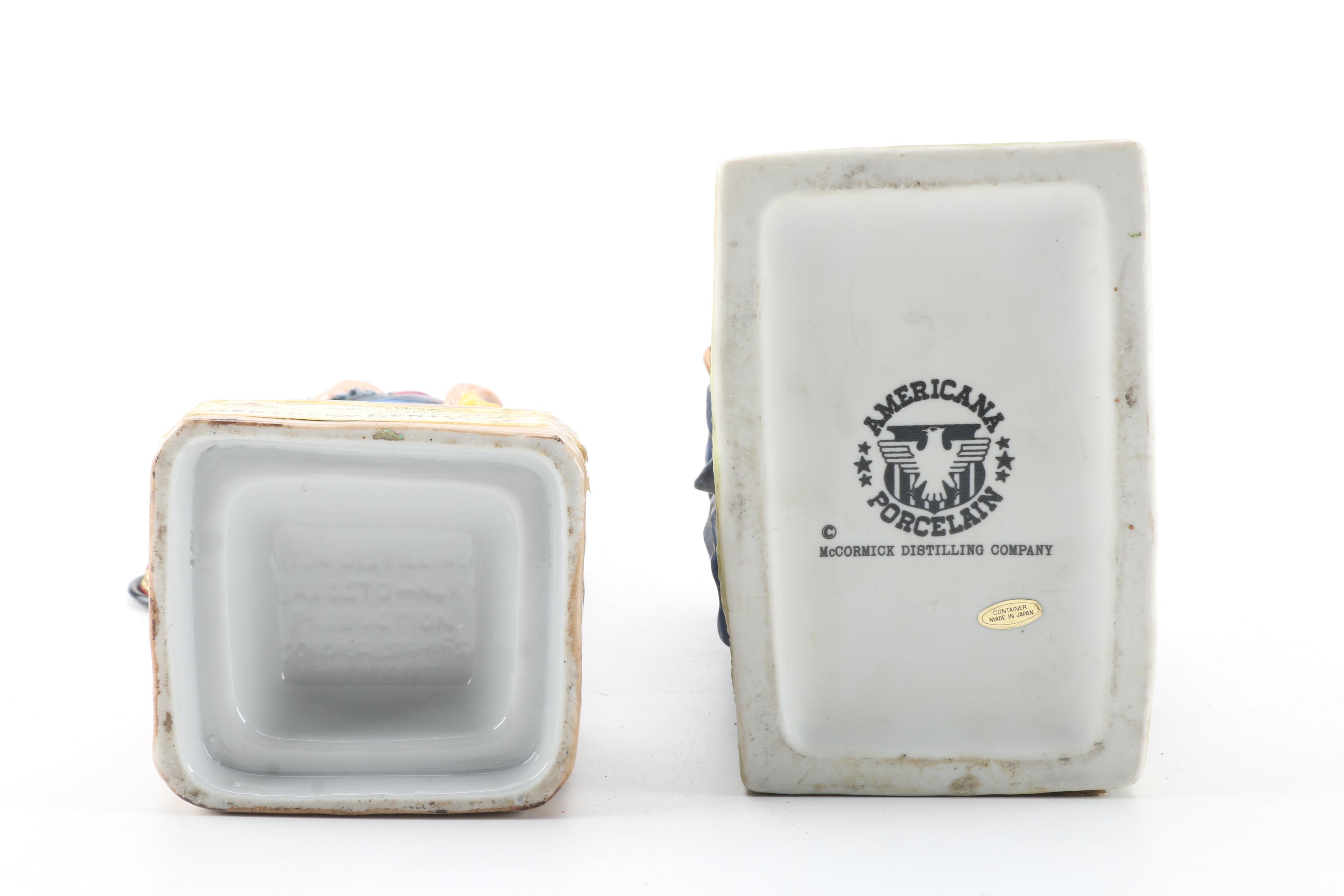 Vintage Military Liquor Decanters from Kentucky Gentleman and McCormick