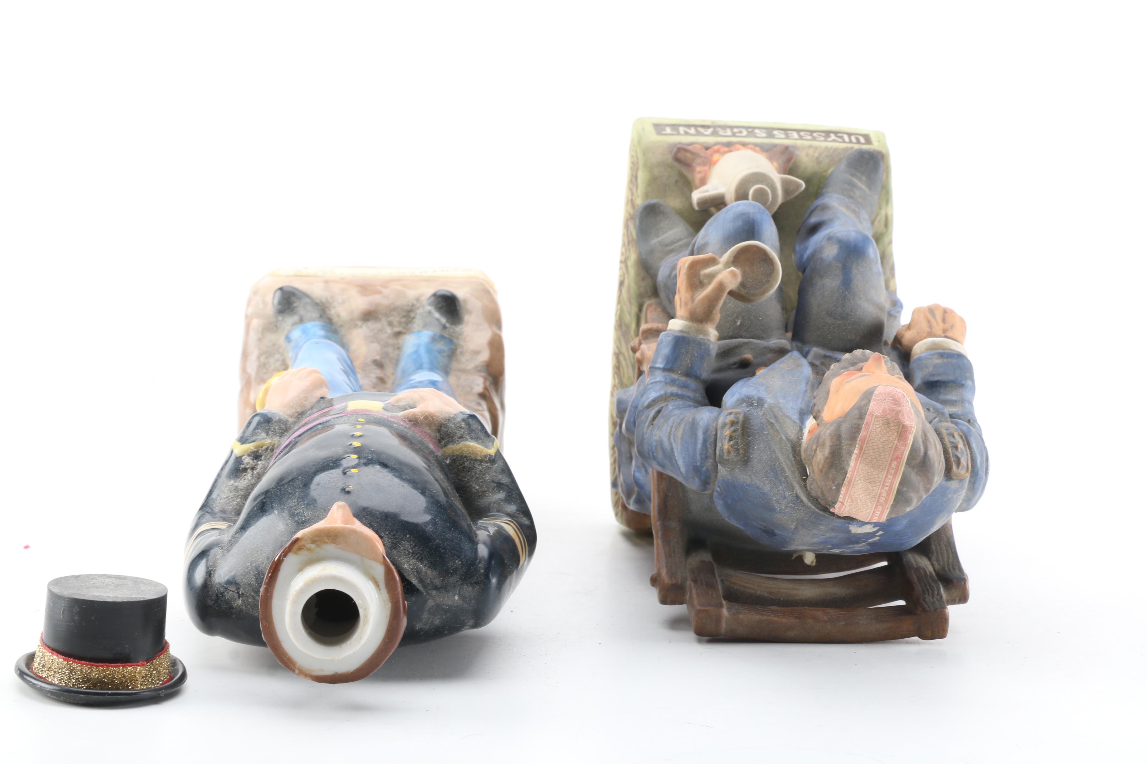 Vintage Military Liquor Decanters from Kentucky Gentleman and McCormick