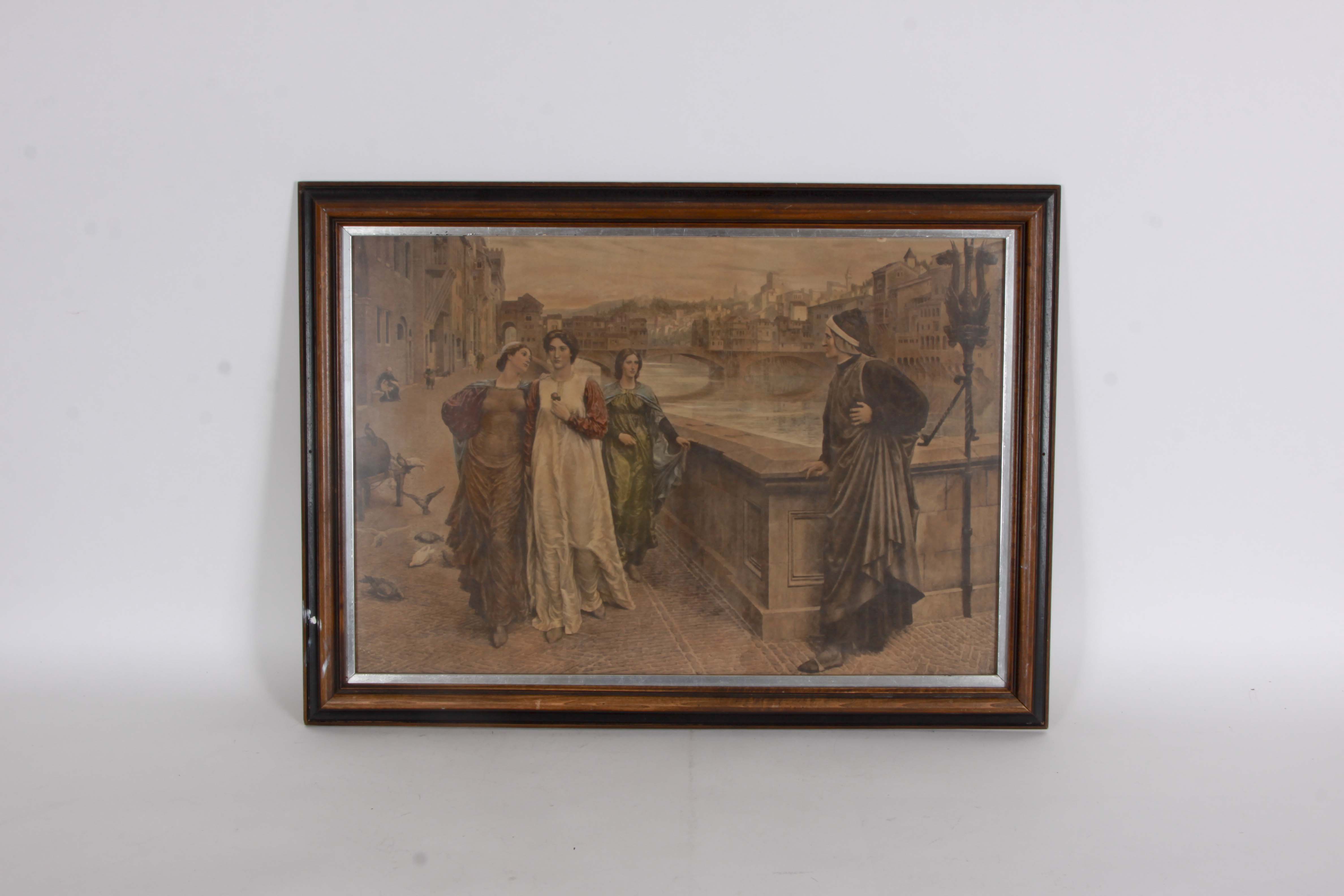 Vintage Framed Lithograph
