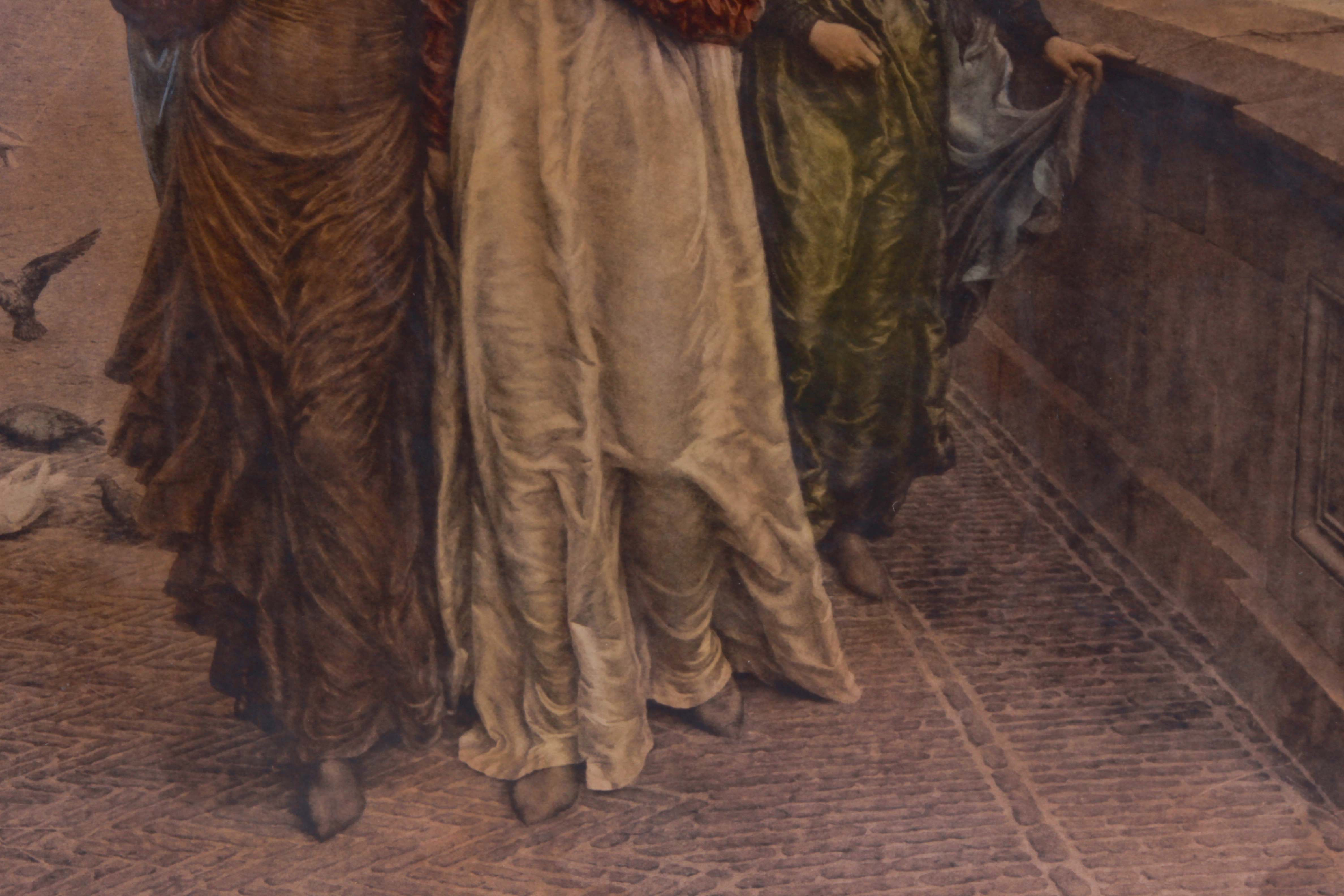 Vintage Framed Lithograph