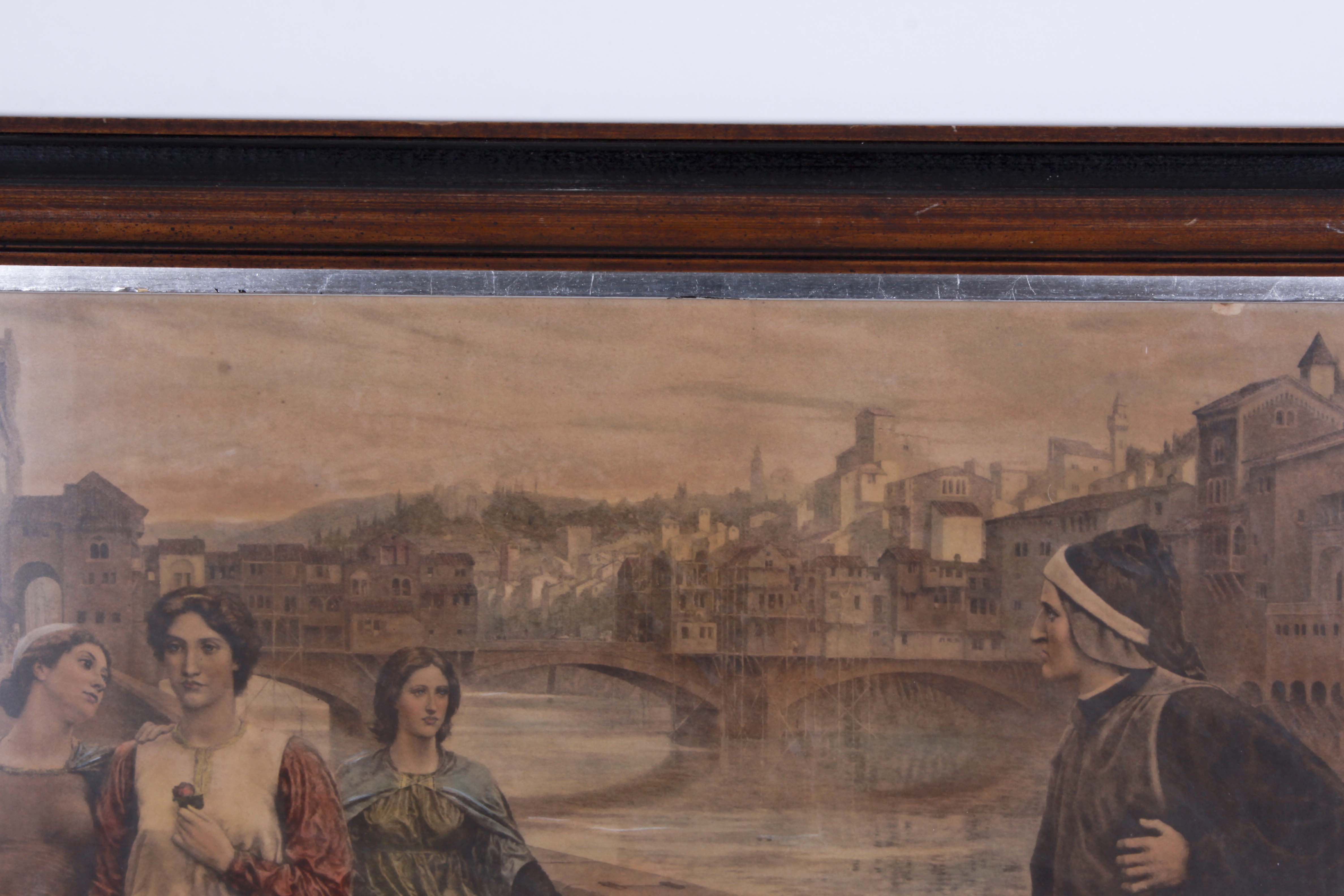 Vintage Framed Lithograph