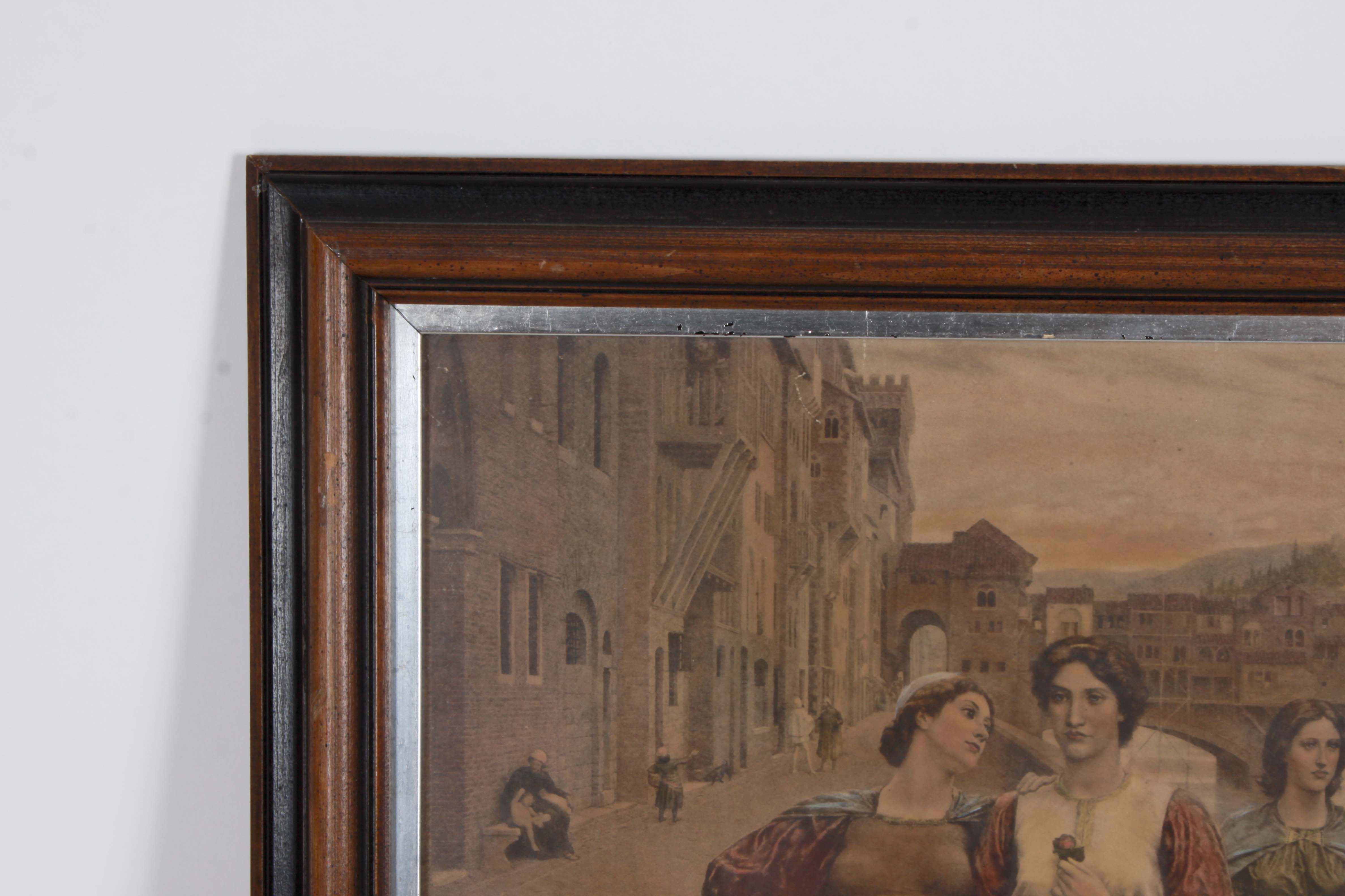 Vintage Framed Lithograph